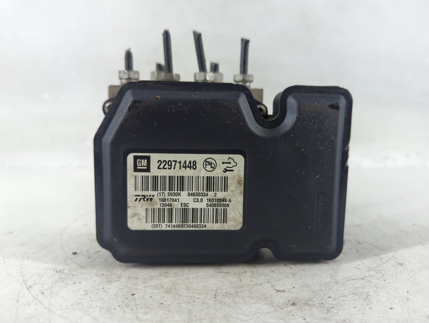 2013-2016 Chevrolet Malibu ABS Pump Control Module Replacement P/N:22971448 Fits Fits 2012 2013 2014 2015 2016 OEM Used Auto