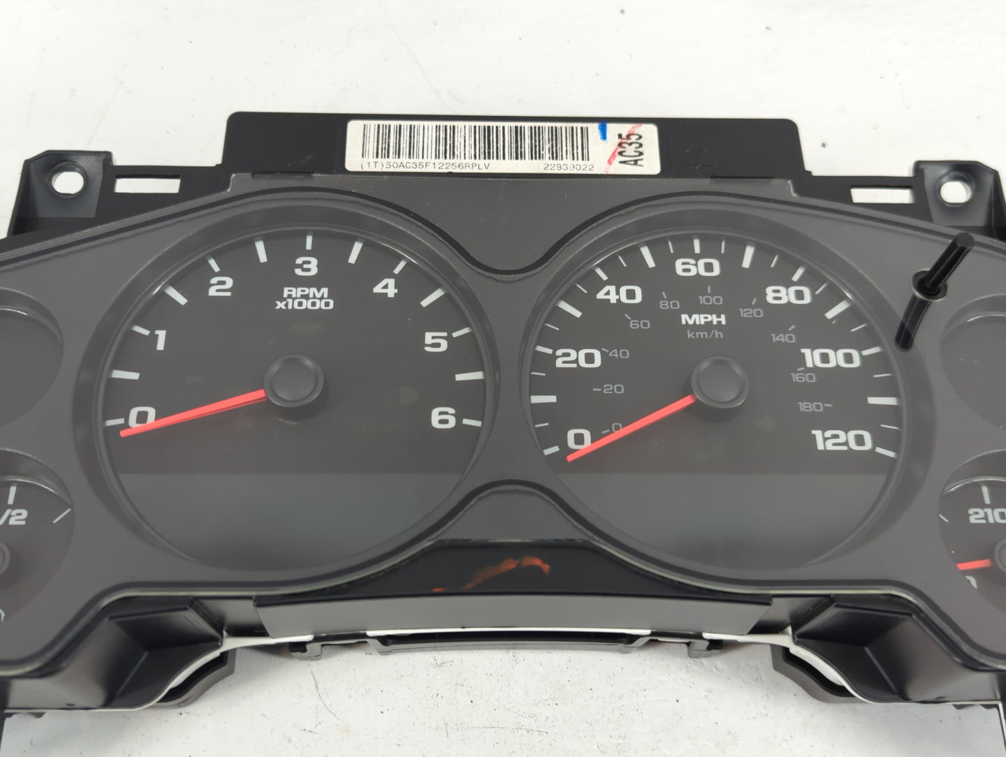 2013 Chevrolet Silverado 1500 Instrument Cluster Speedometer Gauges P/N:28330572 Fits OEM Used Auto Parts - Oemusedautoparts