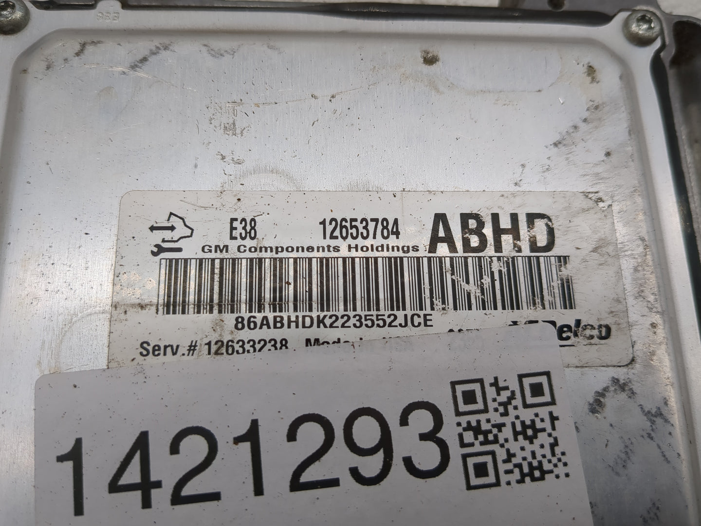 2010-2013 Chevrolet Silverado 1500 PCM Engine Control Computer ECU ECM PCU OEM P/N:12653784 12633238 Fits OEM Used Auto Part