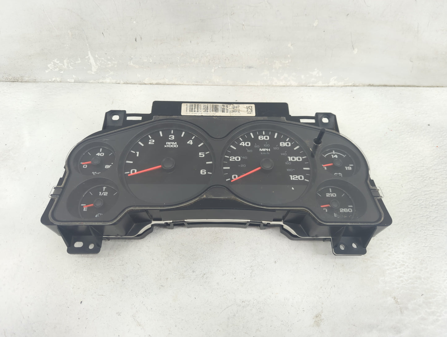 2009-2013 Chevrolet Silverado 1500 Instrument Cluster Speedometer Gauges P/N:6031615 330570013003 Fits OEM Used Auto Parts -