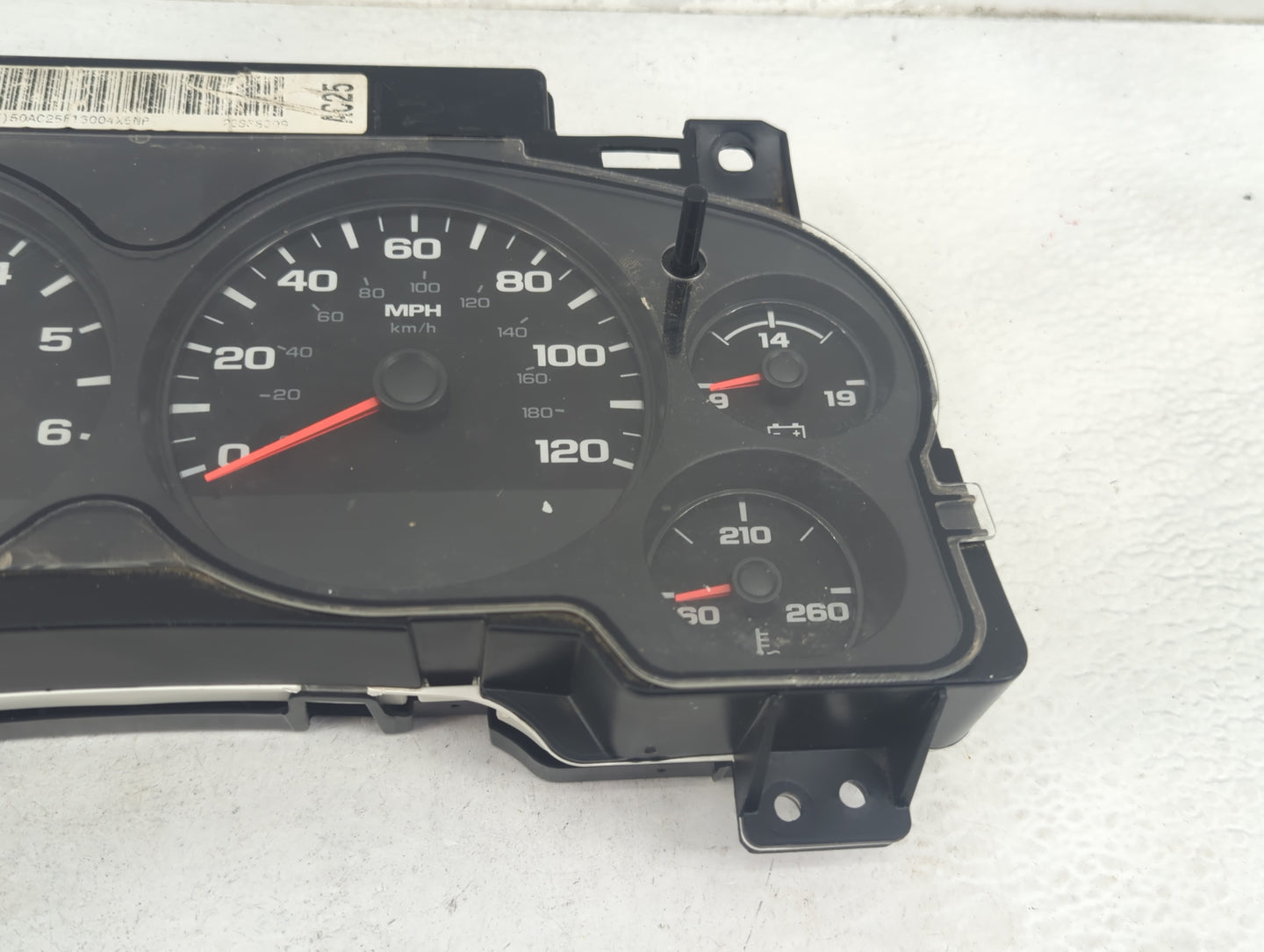 2009-2013 Chevrolet Silverado 1500 Instrument Cluster Speedometer Gauges P/N:6031615 330570013003 Fits OEM Used Auto Parts -