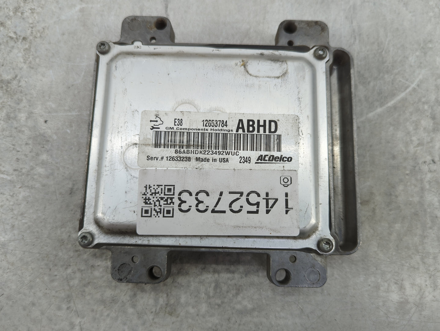 2010-2013 Chevrolet Silverado 1500 PCM Engine Control Computer ECU ECM PCU OEM P/N:12653784 12633238 Fits OEM Used Auto Part
