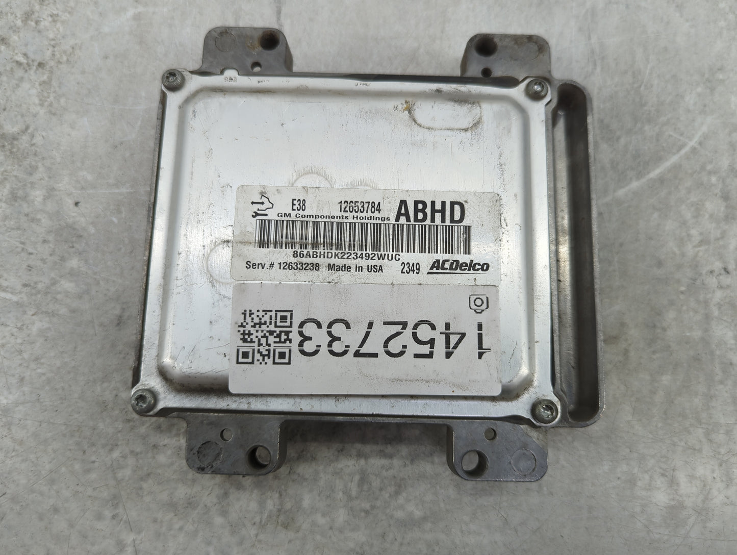 2010-2013 Chevrolet Silverado 1500 PCM Engine Control Computer ECU ECM PCU OEM P/N:12653784 12633238 Fits OEM Used Auto Part