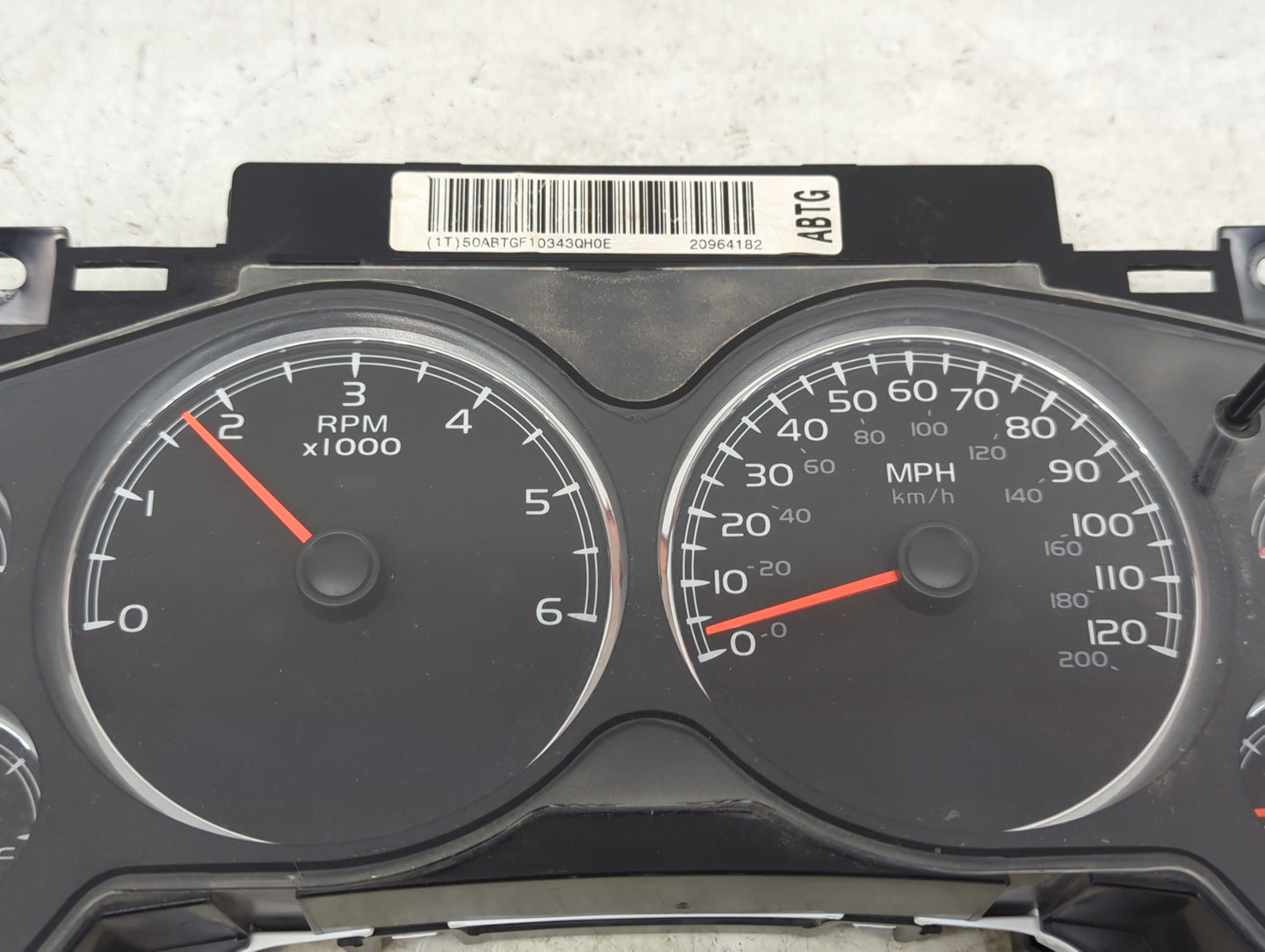 2008-2013 Chevrolet Silverado 1500 Instrument Cluster Speedometer Gauges P/N:28255338 255338010343CYST Miles: Fits OEM Used 