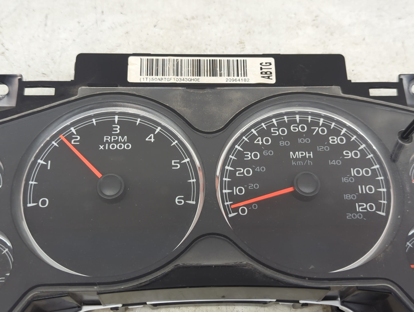 2008-2013 Chevrolet Silverado 1500 Instrument Cluster Speedometer Gauges P/N:28255338 255338010343CYST Miles: Fits OEM Used 