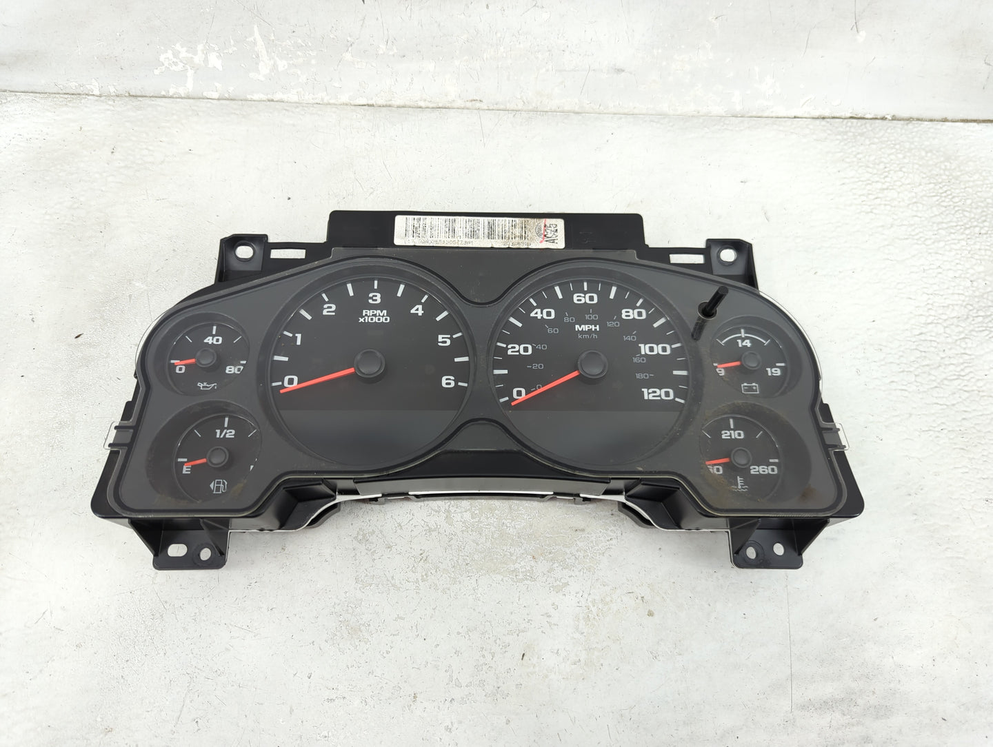 2009-2013 Chevrolet Silverado 1500 Instrument Cluster Speedometer Gauges P/N:28330570 330570023036R7BW Miles:50K Fits OEM Us