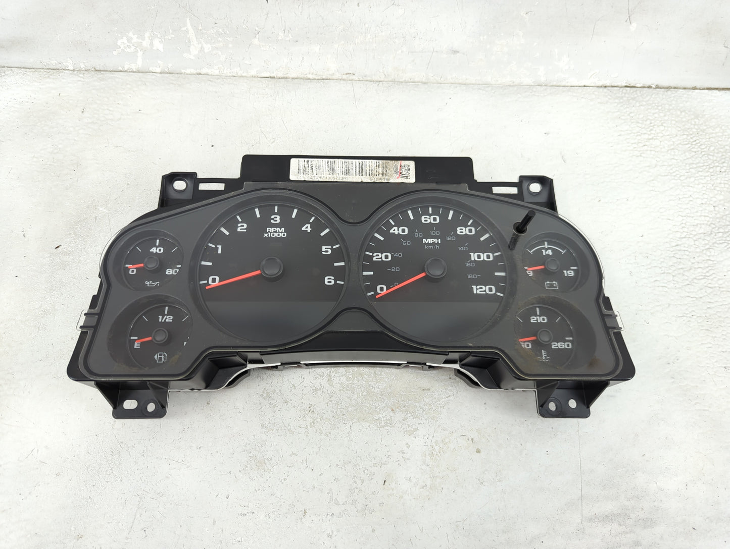 2009-2013 Chevrolet Silverado 1500 Instrument Cluster Speedometer Gauges P/N:28330570 330570023036R7BW Miles:50K Fits OEM Us