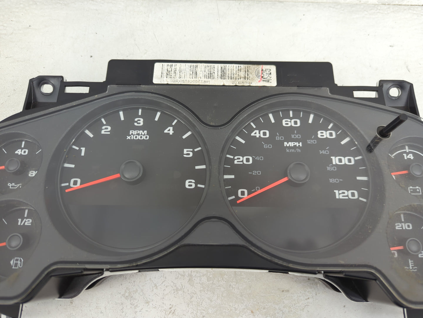 2009-2013 Chevrolet Silverado 1500 Instrument Cluster Speedometer Gauges P/N:28330570 330570023036R7BW Miles:50K Fits OEM Us
