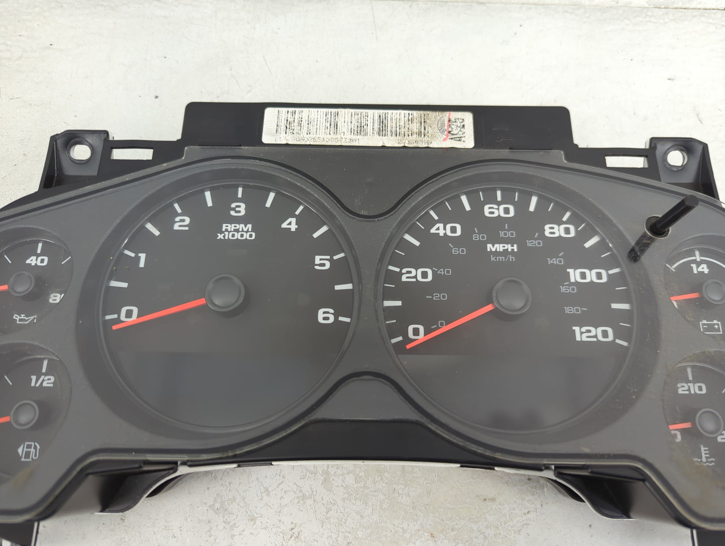 2009-2013 Chevrolet Silverado 1500 Instrument Cluster Speedometer Gauges P/N:28330570 330570023036R7BW Miles:50K Fits OEM Us