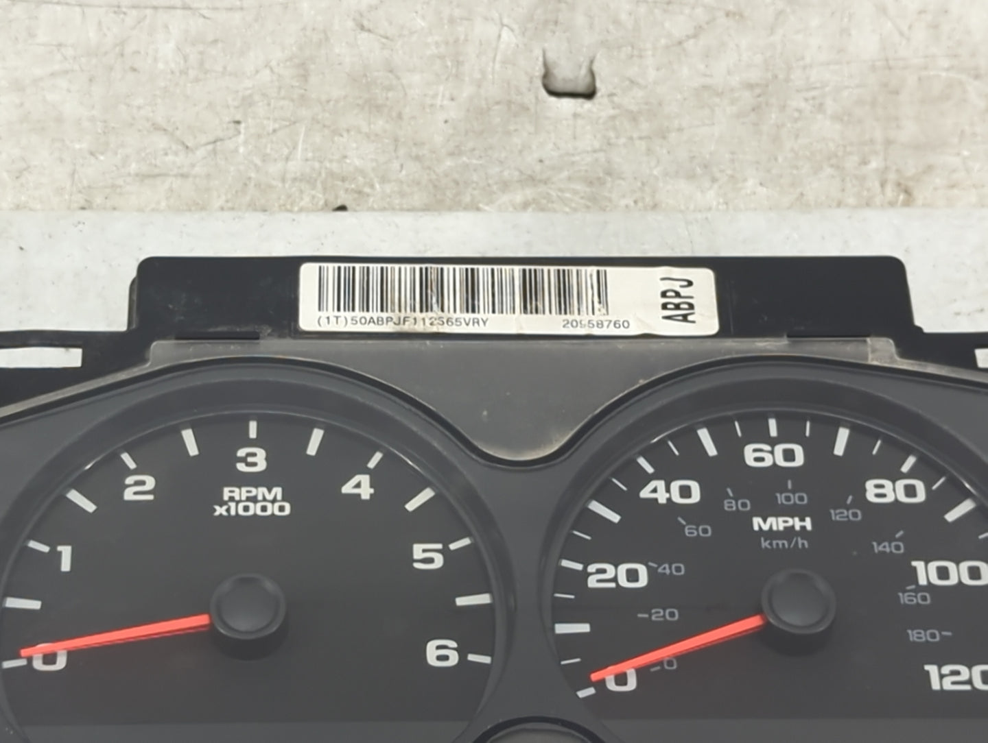2008-2013 Chevrolet Silverado 1500 Instrument Cluster Speedometer Gauges P/N:20558760 28278978 Miles: Fits OEM Used Auto Par