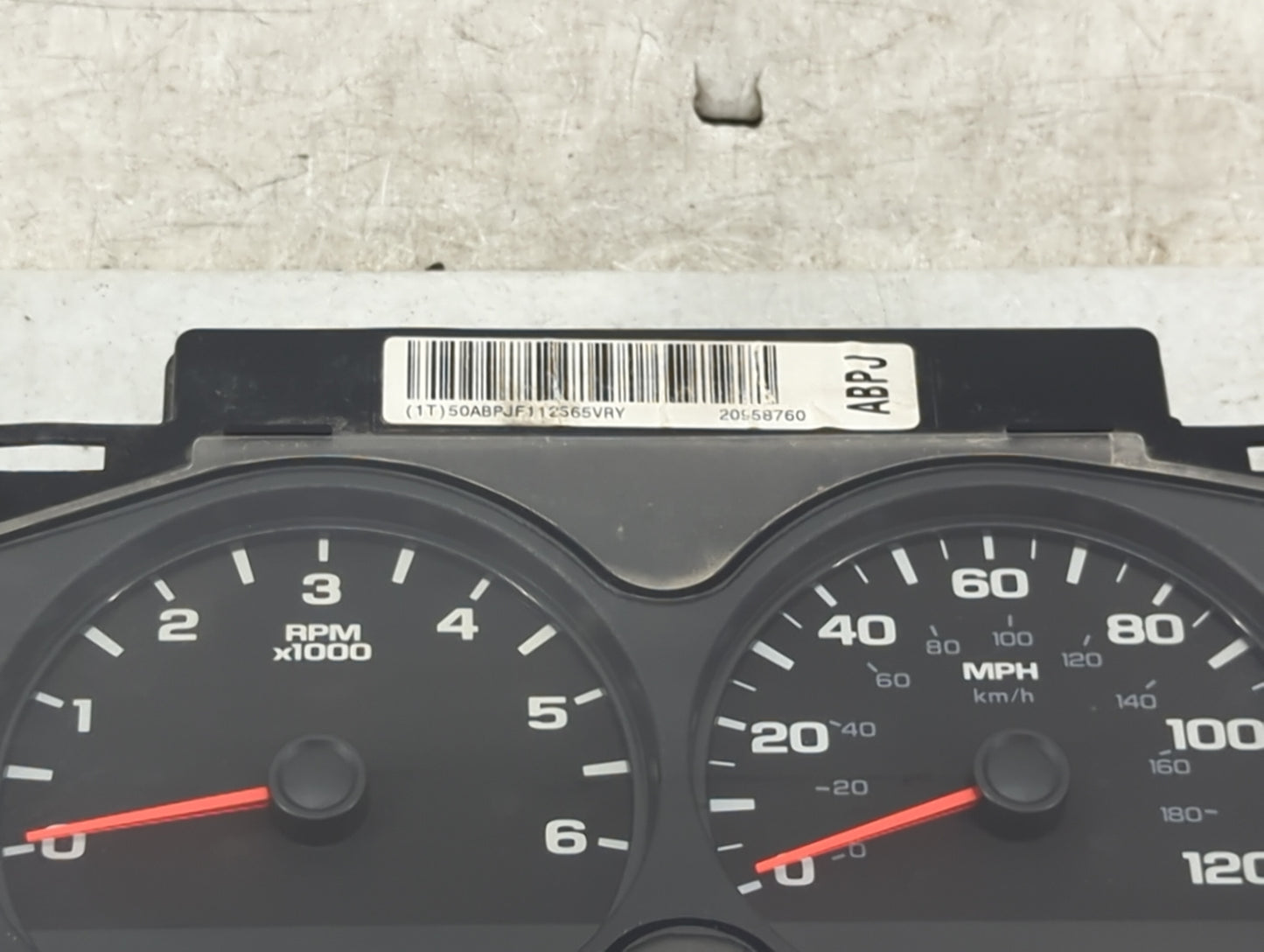 2008-2013 Chevrolet Silverado 1500 Instrument Cluster Speedometer Gauges P/N:20558760 28278978 Miles: Fits OEM Used Auto Par