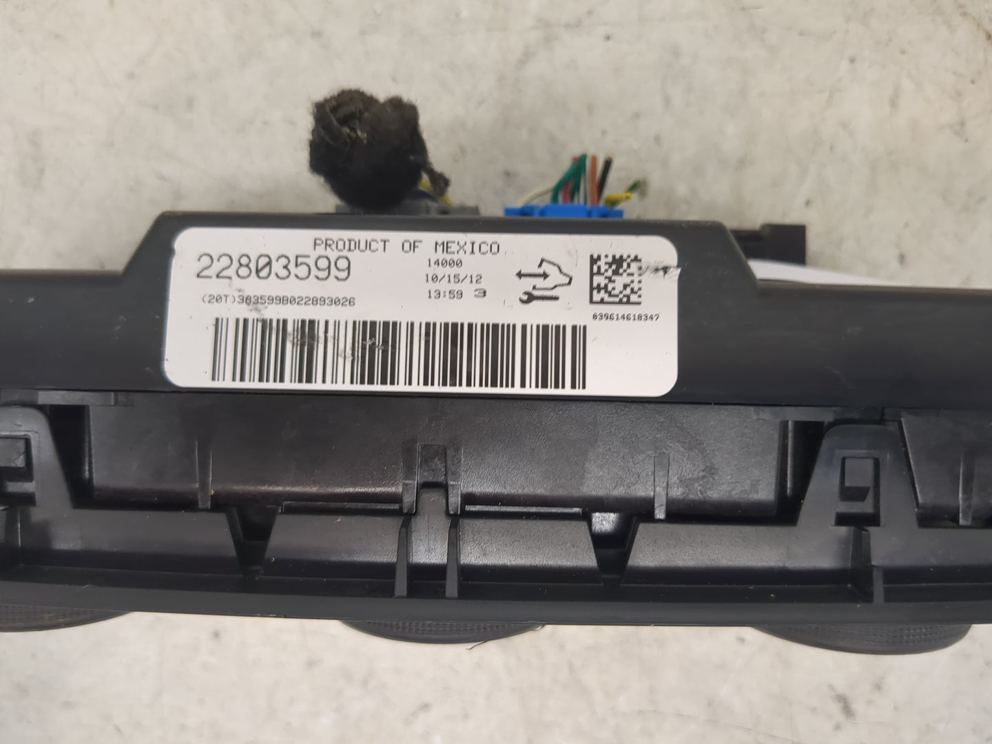 2012-2013 Chevrolet Silverado 1500 Climate Control Module Temperature AC/Heater Replacement P/N:22803599 Fits Fits 2012 2013