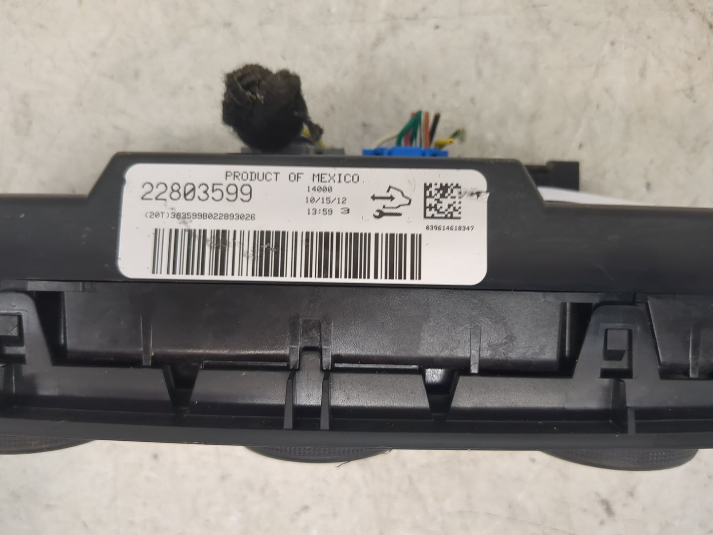 2012-2013 Chevrolet Silverado 1500 Climate Control Module Temperature AC/Heater Replacement P/N:22803599 Fits Fits 2012 2013