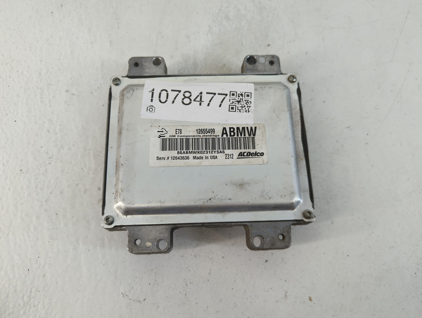 2012-2016 Chevrolet Sonic PCM Engine Control Computer ECU ECM PCU OEM P/N:12655499 Fits Fits 2011 2012 2013 2014 2015 2016 O