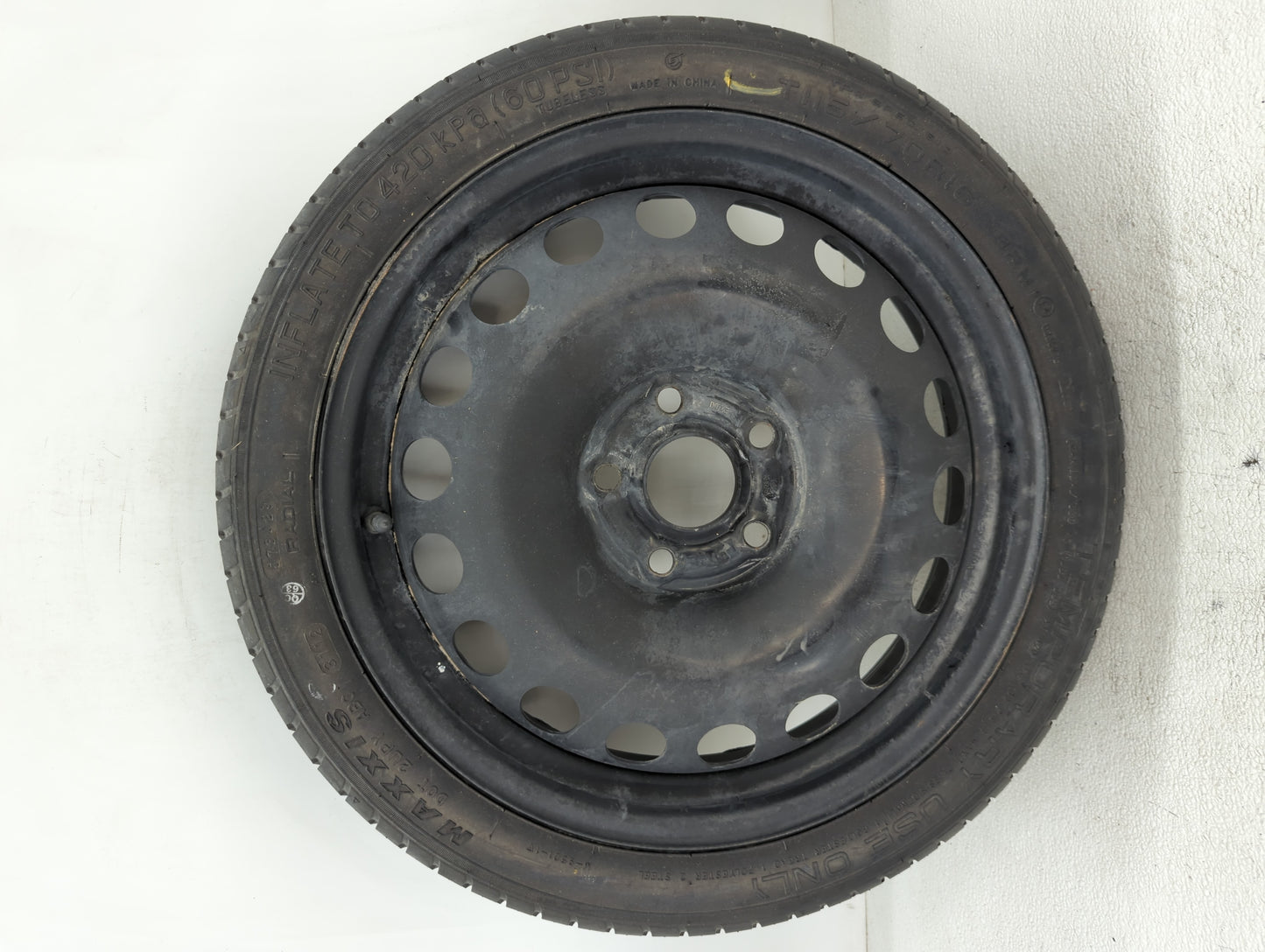 2012-2020 Chevrolet Sonic Spare Donut Tire Wheel Rim Oem - Oemusedautoparts1.com
