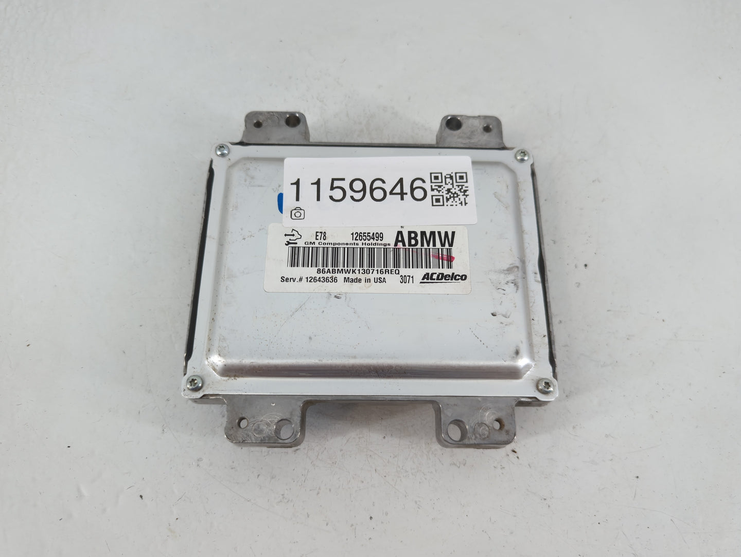 2012-2016 Chevrolet Sonic PCM Engine Control Computer ECU ECM PCU OEM P/N:12655499 Fits Fits 2011 2012 2013 2014 2015 2016 O