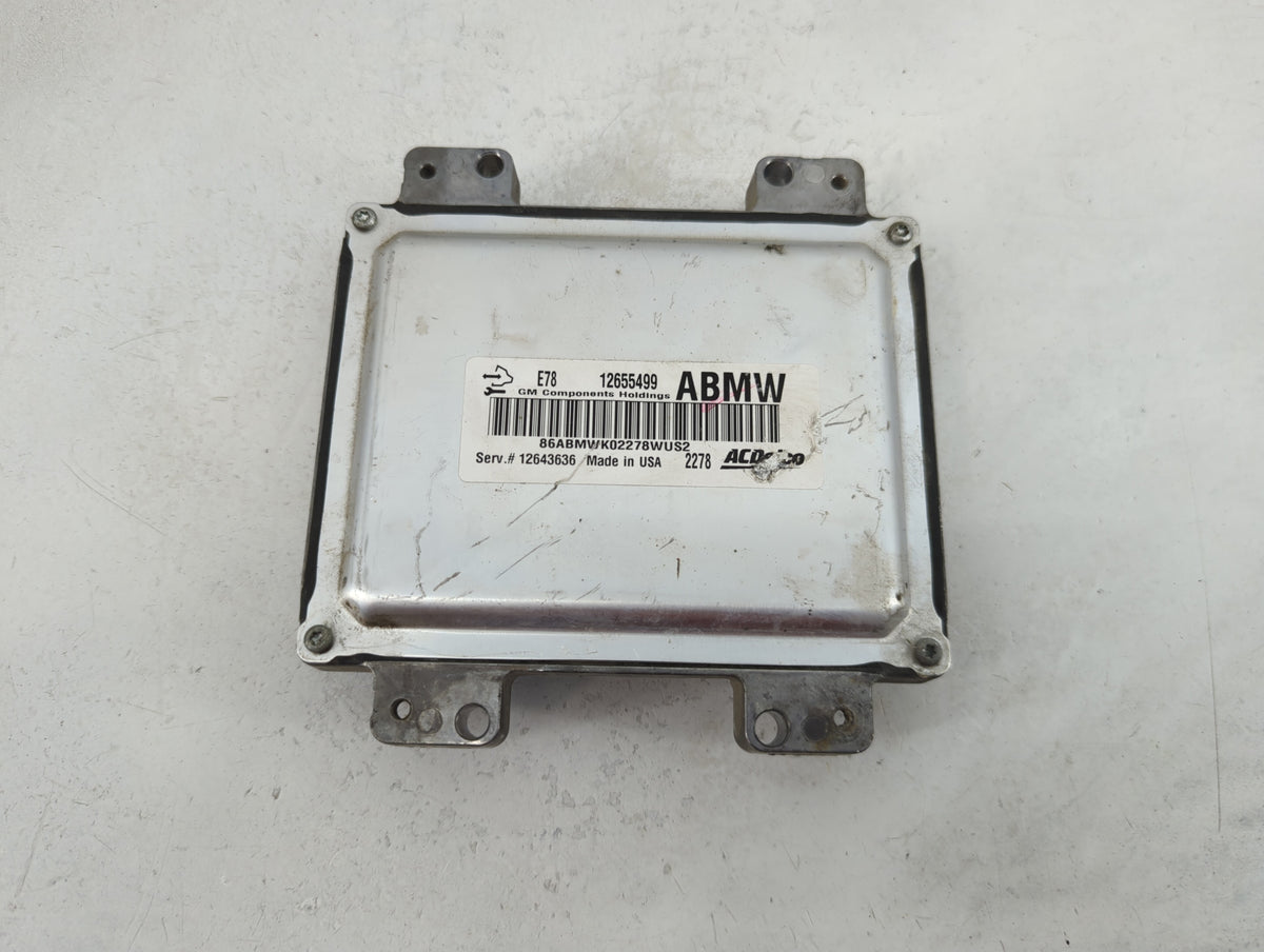 2013 Chevrolet Sonic PCM Engine Control Computer ECU ECM PCU OEM P/N:12655499 12643636 OEM Used Auto Parts - Oemusedautopart