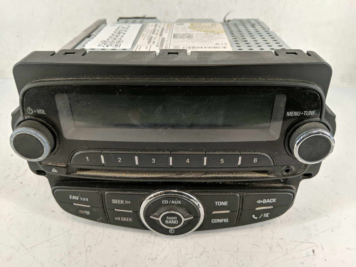 2013 Chevrolet Sonic Radio AM FM Cd Player Receiver Replacement P/N:AGC-1056AT 9209A-AGC1056AT, 95315734 Fits OEM Used Auto 