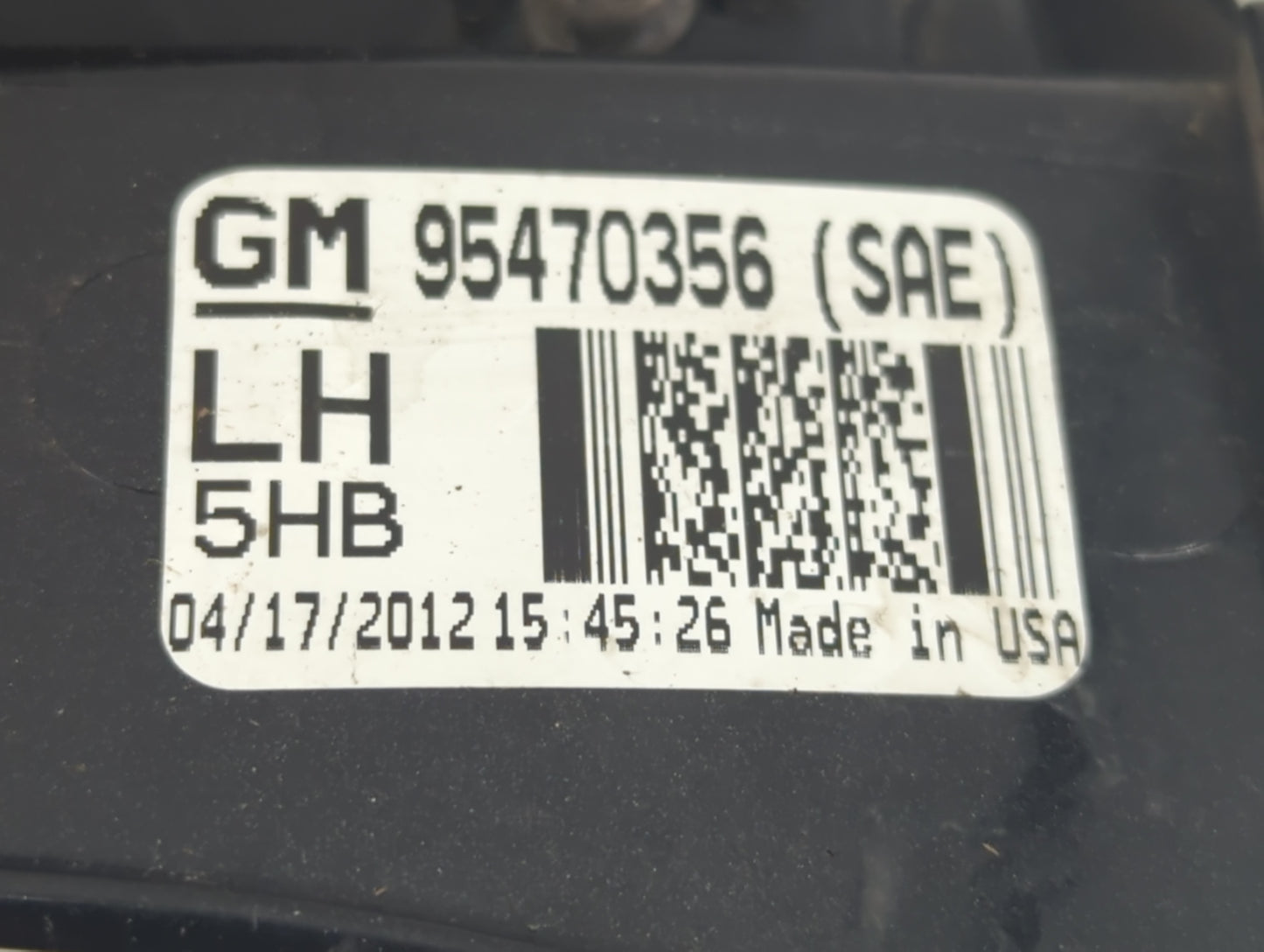 2012-2016 Chevrolet Sonic Tail Light Assembly Driver Left OEM P/N:42407868 Fits Fits 2012 2013 2014 2015 2016 OEM Used Auto 