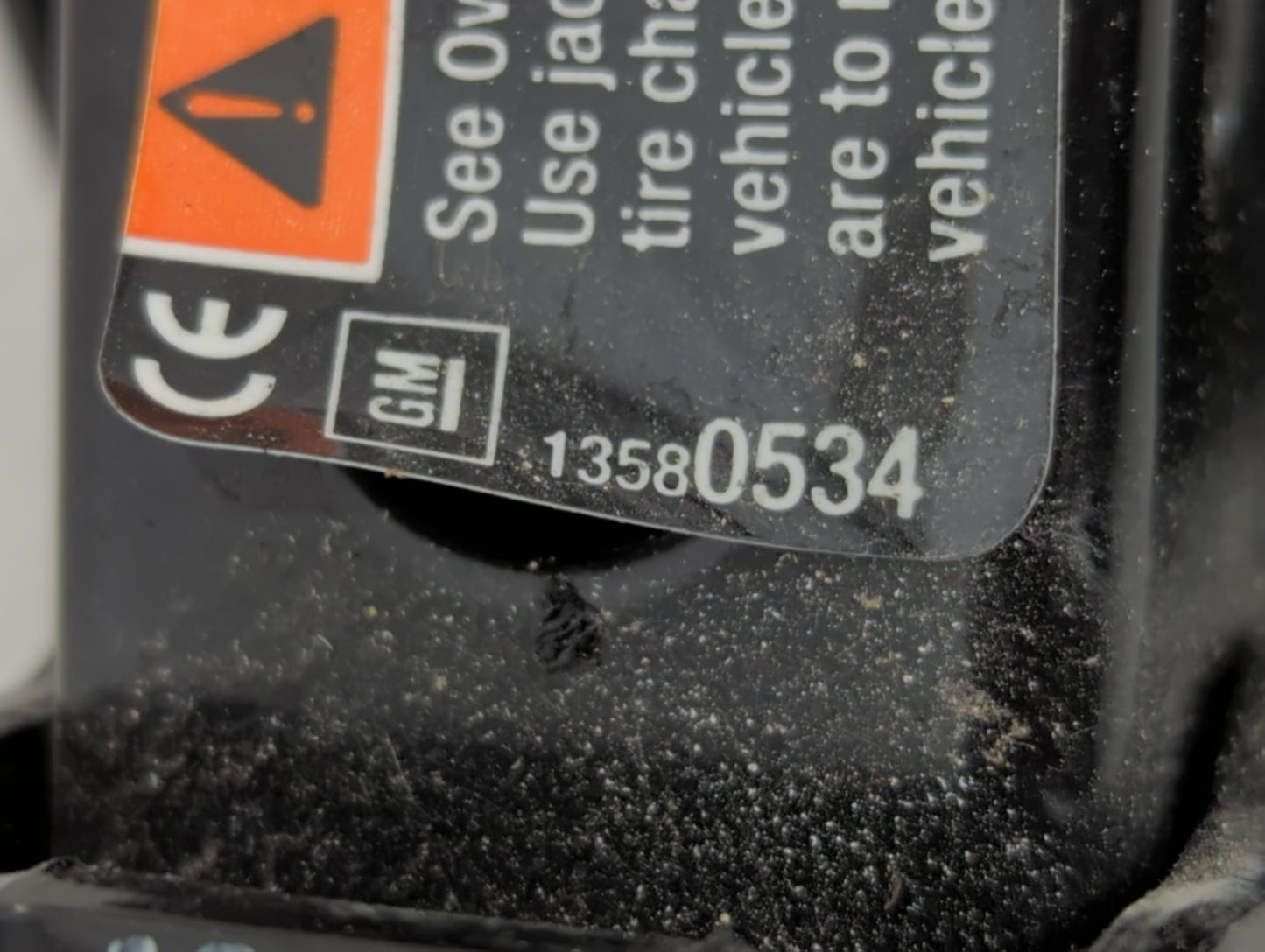 2013 Chevrolet Sonic Spare Scissor Car Jack - Oemusedautoparts1.com