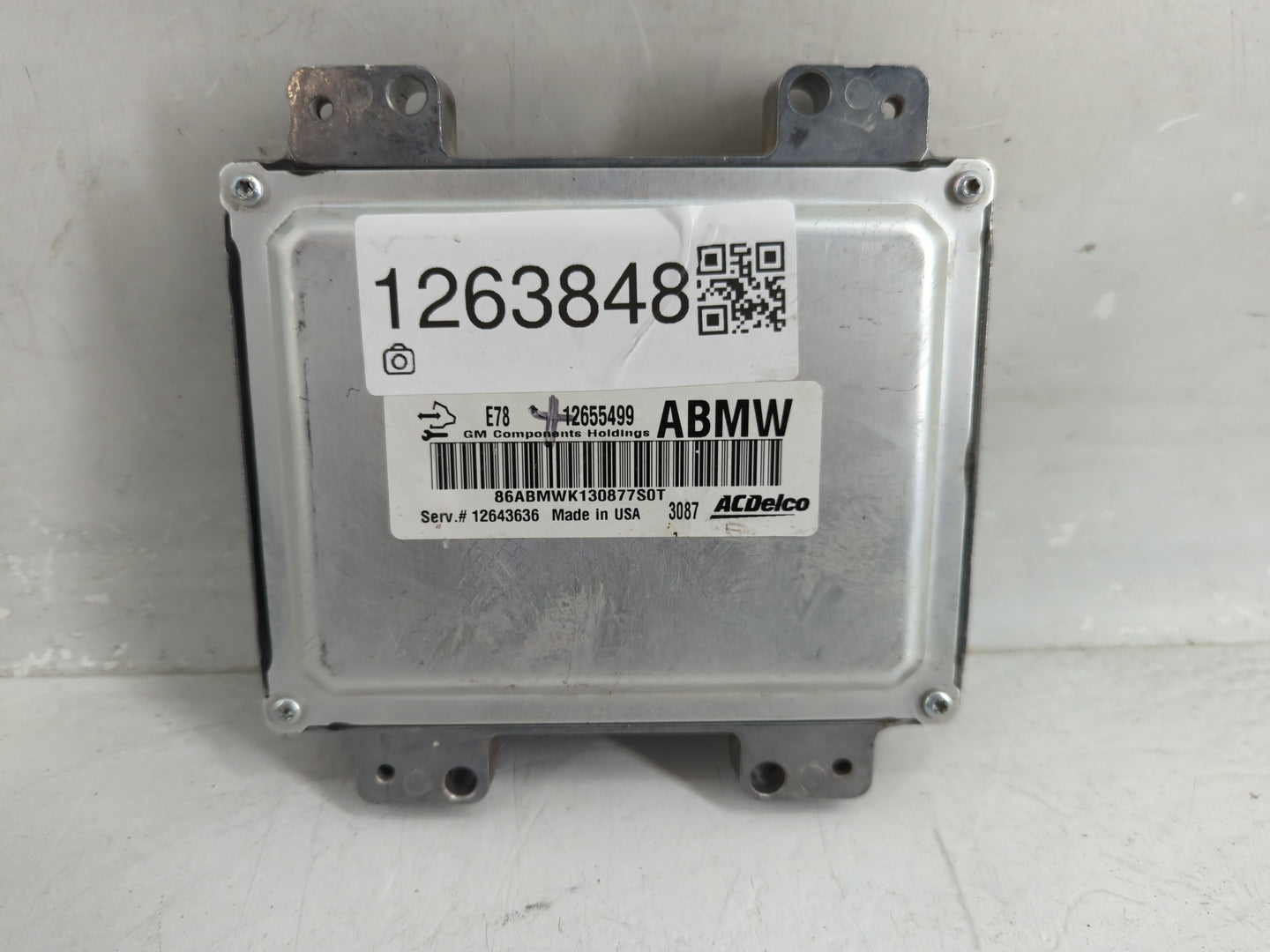 2013 Chevrolet Sonic PCM Engine Control Computer ECU ECM PCU OEM P/N:12655499 Fits OEM Used Auto Parts - Oemusedautoparts1.c