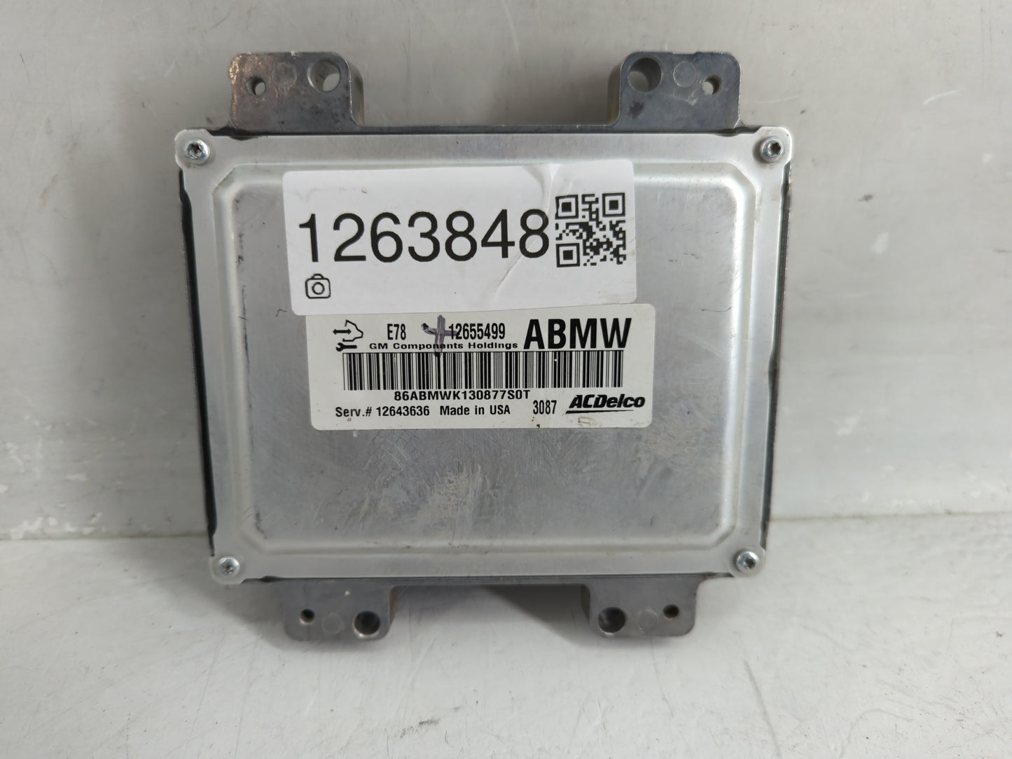 2013 Chevrolet Sonic PCM Engine Control Computer ECU ECM PCU OEM P/N:12655499 Fits OEM Used Auto Parts - Oemusedautoparts1.c