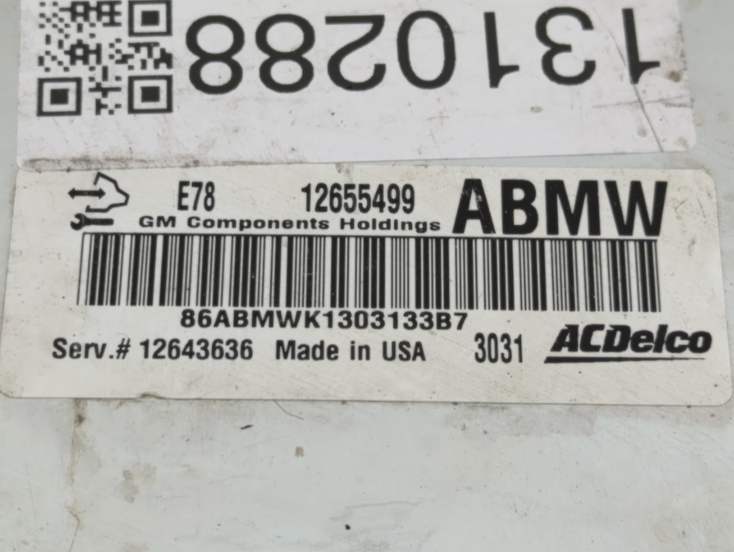 2012-2016 Chevrolet Sonic PCM Engine Control Computer ECU ECM PCU OEM P/N:12655499 Fits Fits 2011 2012 2013 2014 2015 2016 O