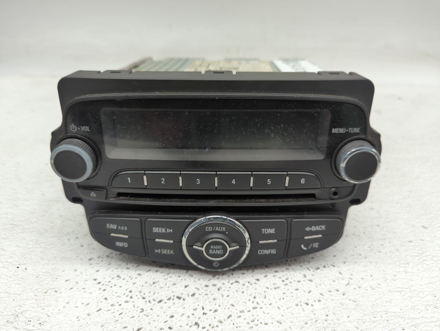 2013 Chevrolet Sonic Radio AM FM Cd Player Receiver Replacement P/N:95315734 Fits OEM Used Auto Parts - Oemusedautoparts1.co