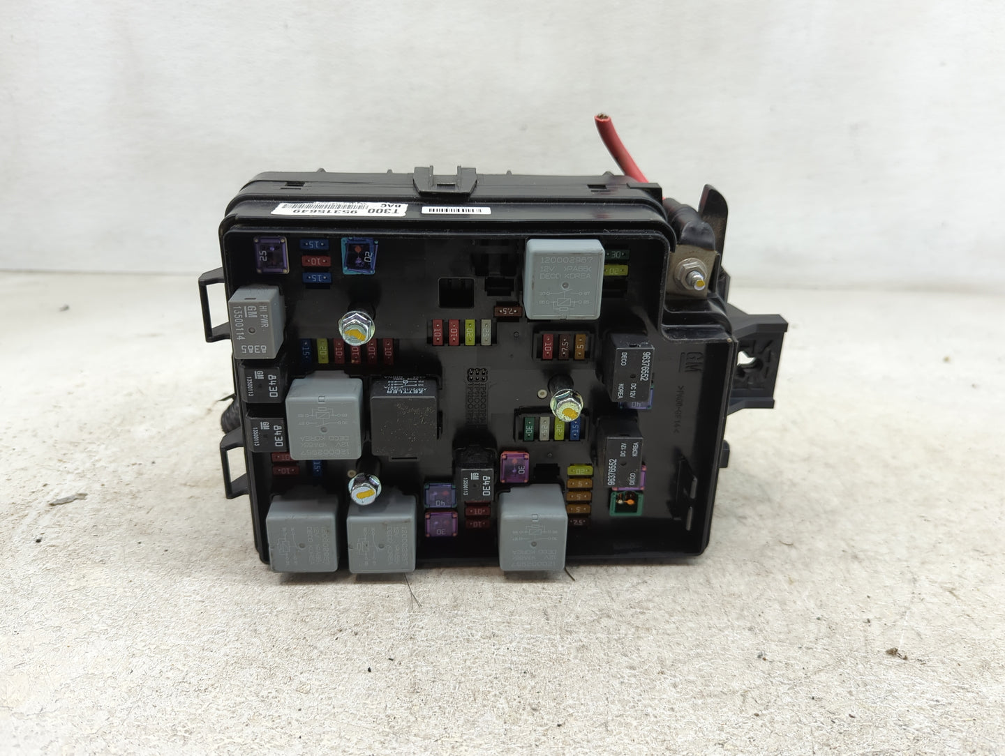 2012-2013 Chevrolet Sonic Fusebox Fuse Box Panel Relay Module P/N:95315649 Fits Fits 2012 2013 OEM Used Auto Parts - Oemused