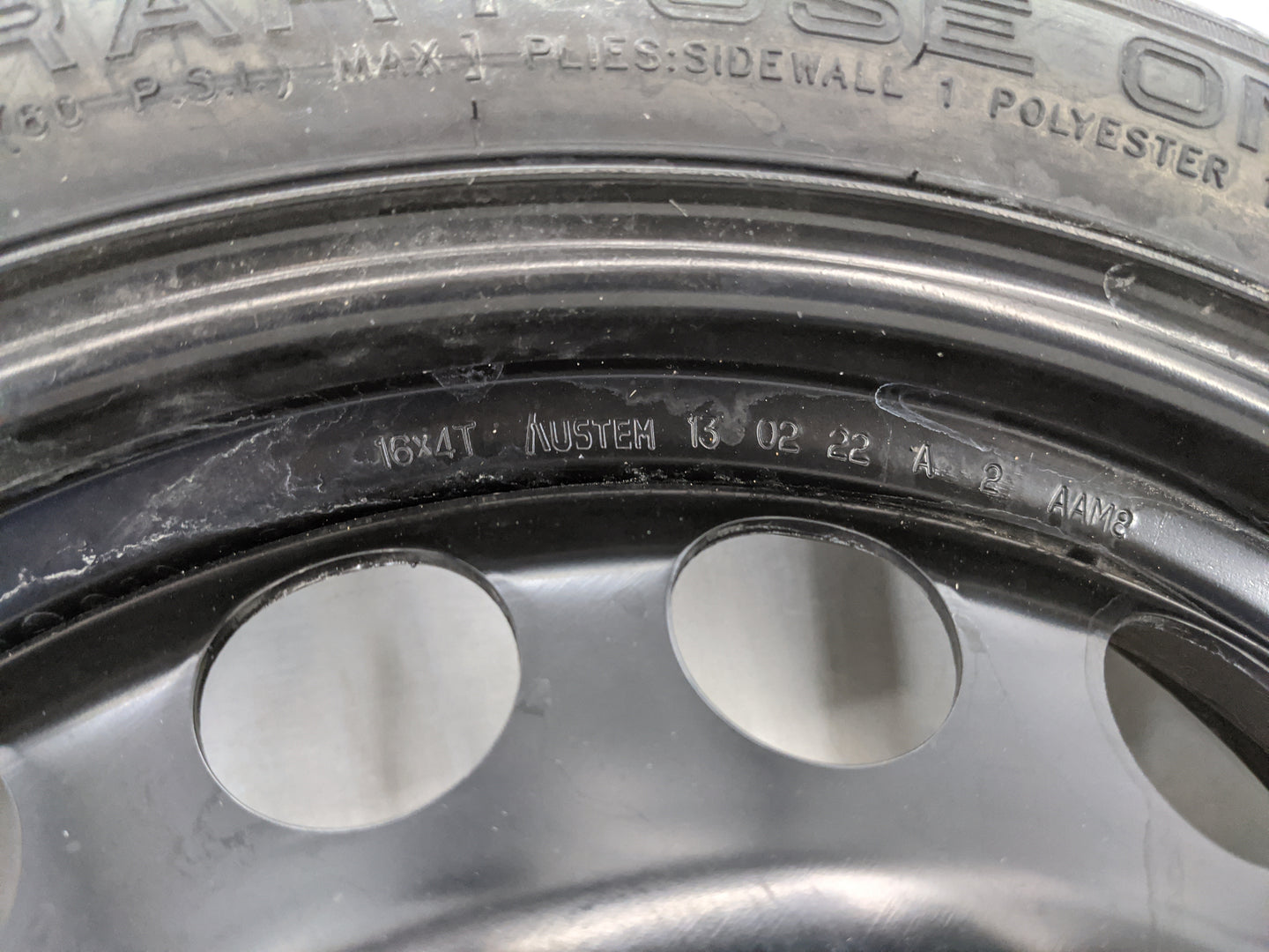 2012-2020 Chevrolet Sonic Spare Donut Tire Wheel Rim Oem - Oemusedautoparts1.com