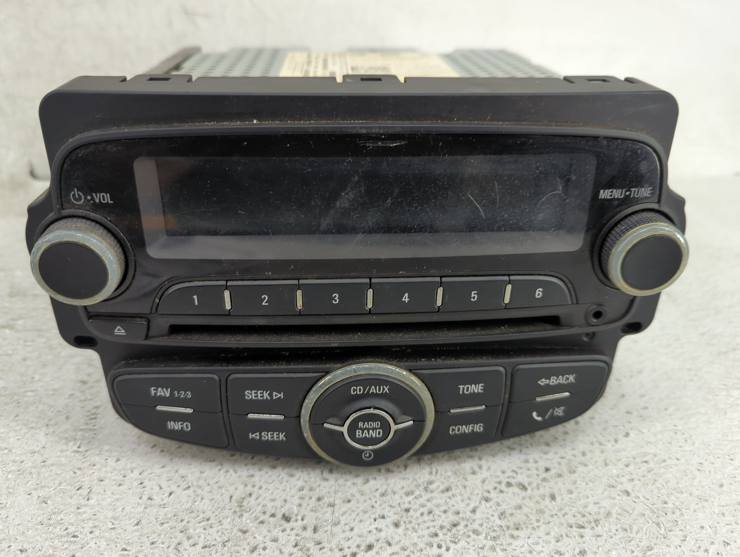 2013 Chevrolet Sonic Radio AM FM Cd Player Receiver Replacement P/N:95242290 20902290, AGC-1056AT Fits OEM Used Auto Parts -