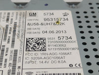 2013 Chevrolet Sonic Radio AM FM Cd Player Receiver Replacement P/N:95315734 Fits OEM Used Auto Parts - Oemusedautoparts1.co