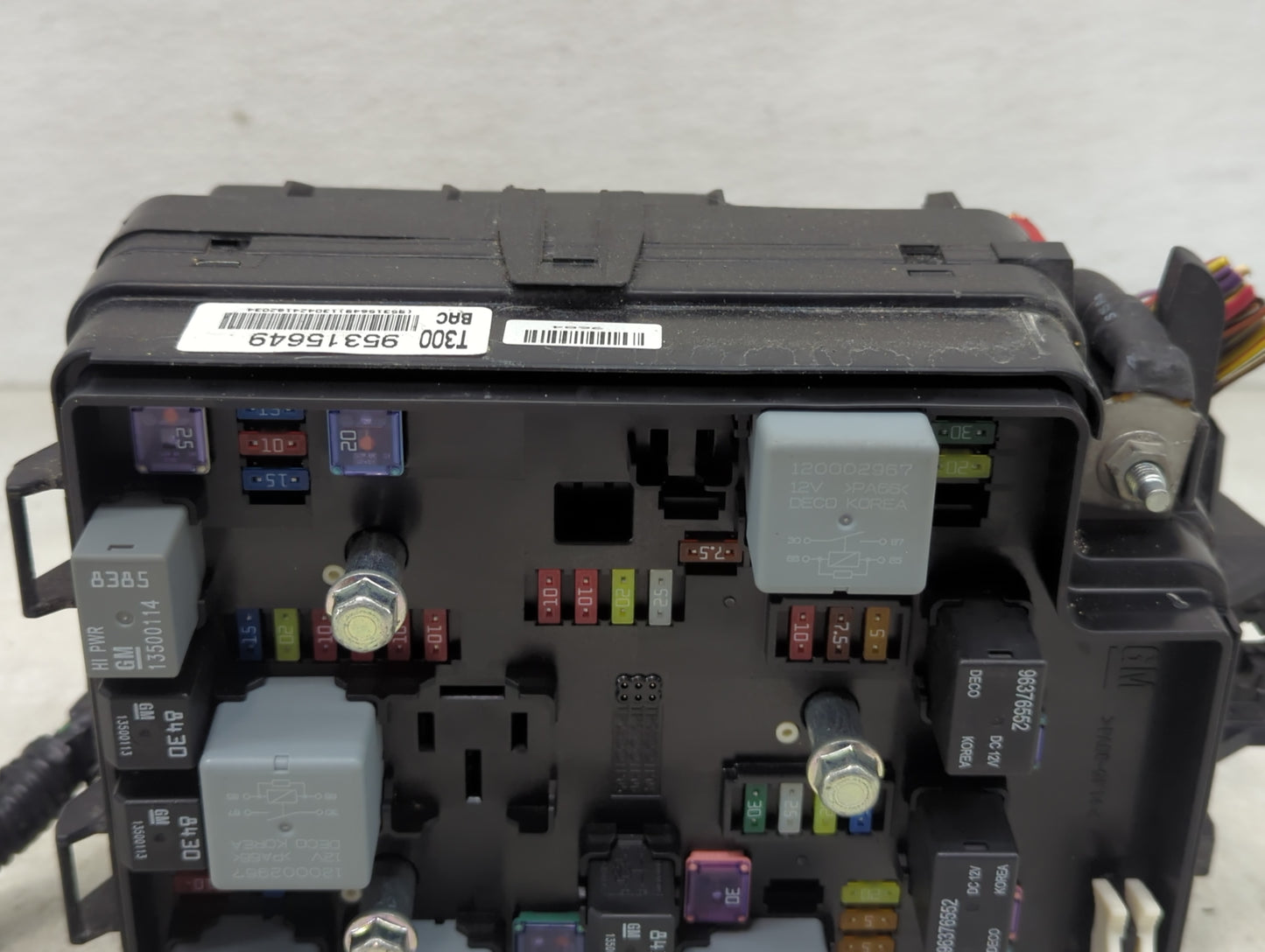 2014-2016 Chevrolet Sonic Fusebox Fuse Box Panel Relay Module P/N:95315649 Fits Fits 2014 2015 2016 OEM Used Auto Parts - Oe