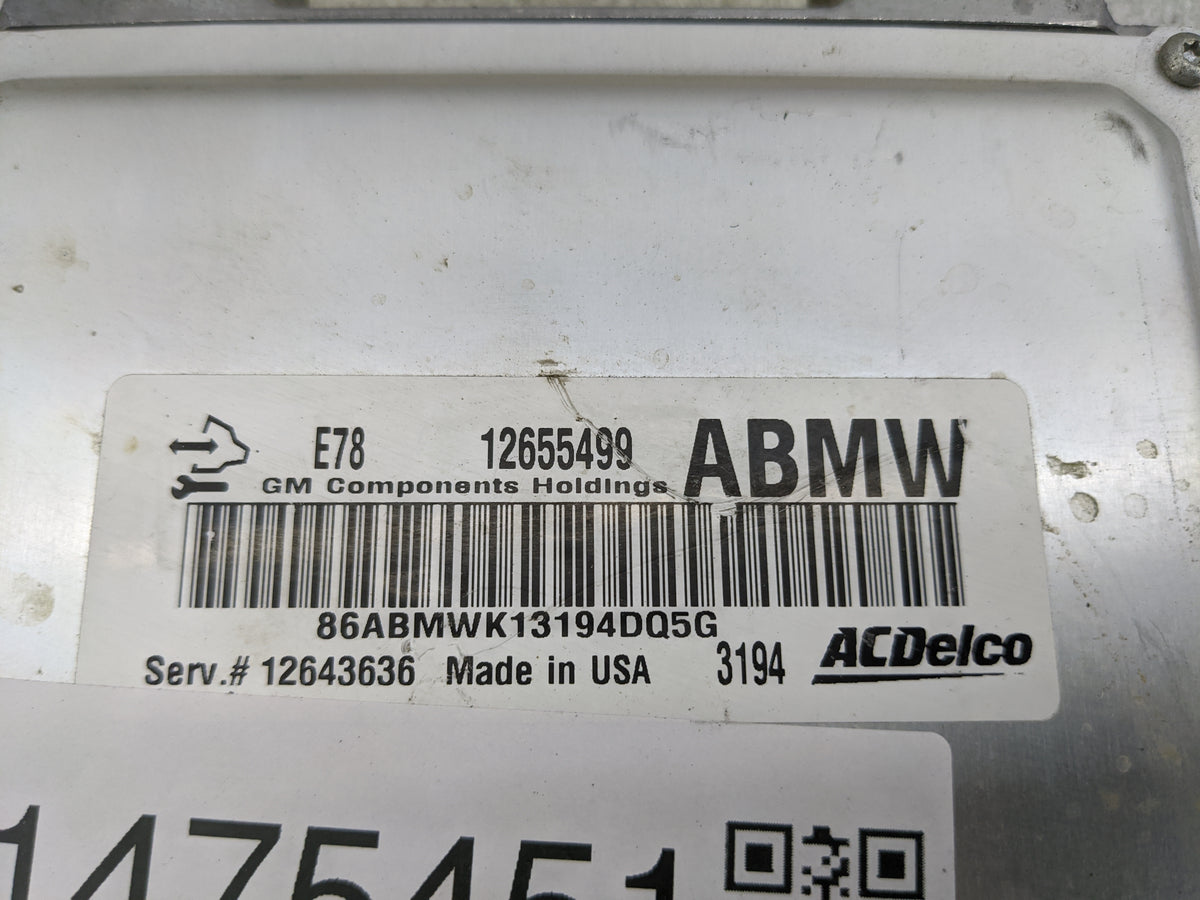 2012-2016 Chevrolet Sonic PCM Engine Control Computer ECU ECM PCU OEM P/N:12655499 12643636 Fits 2011 2012 2013 2014 2015 20