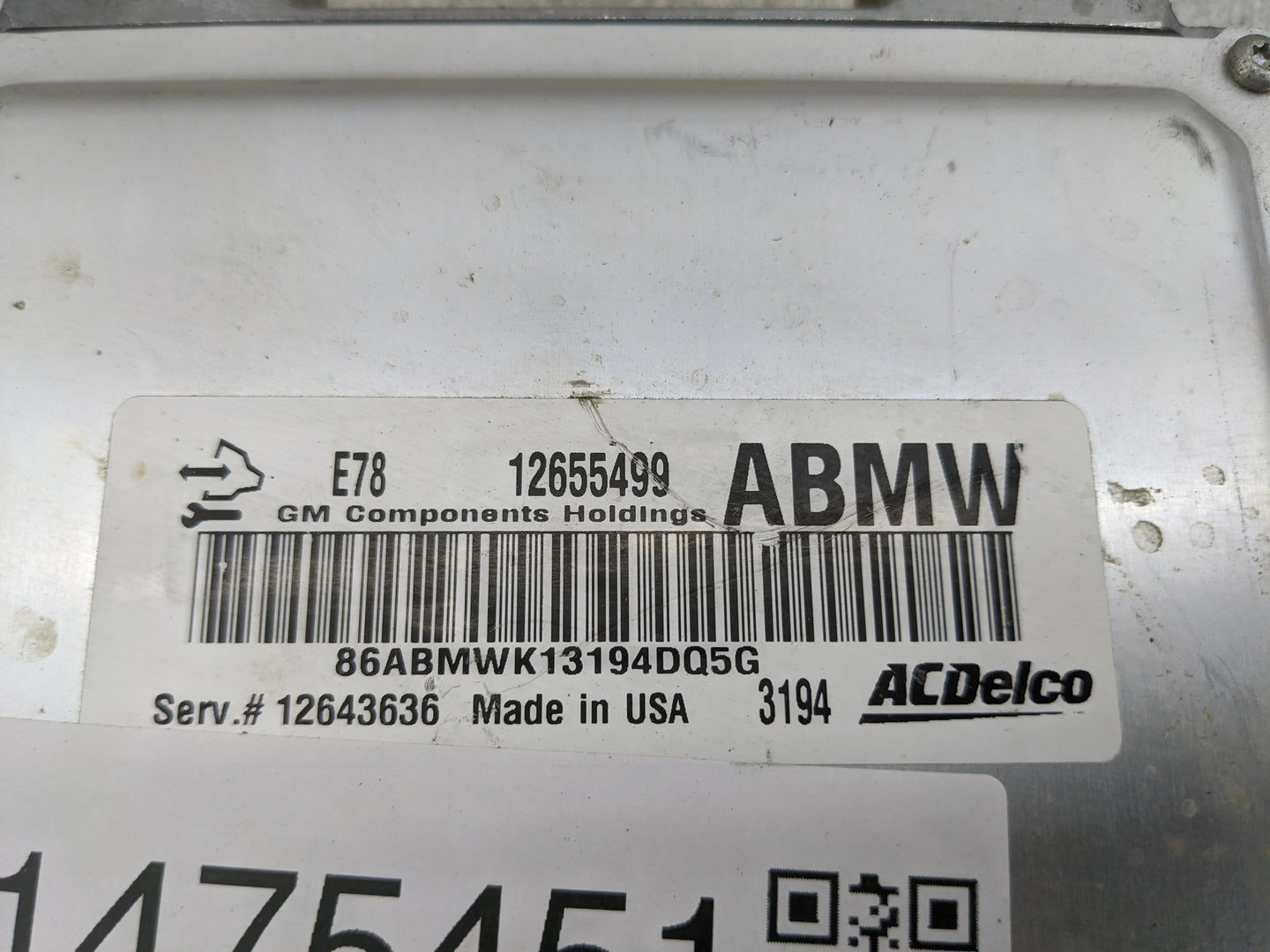 2012-2016 Chevrolet Sonic PCM Engine Control Computer ECU ECM PCU OEM P/N:12655499 12643636 Fits OEM Used Auto Parts - Oemus