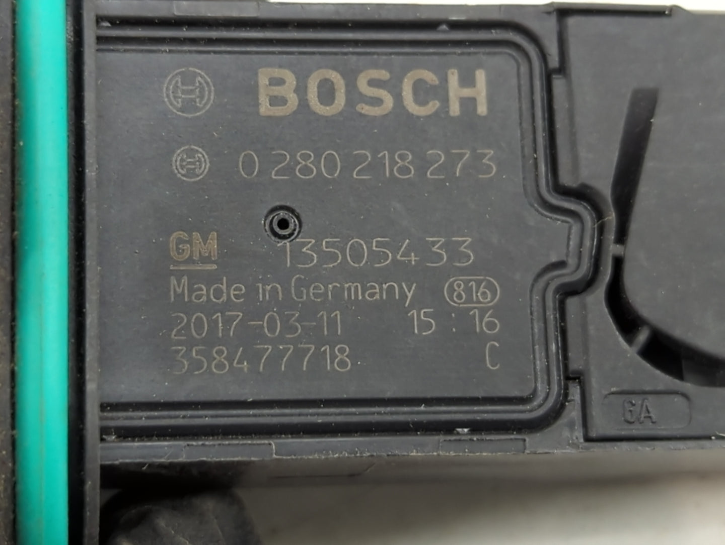 2012-2019 Chevrolet Sonic Mass Air Flow Meter Maf 1489682 - Oemusedautoparts1.com