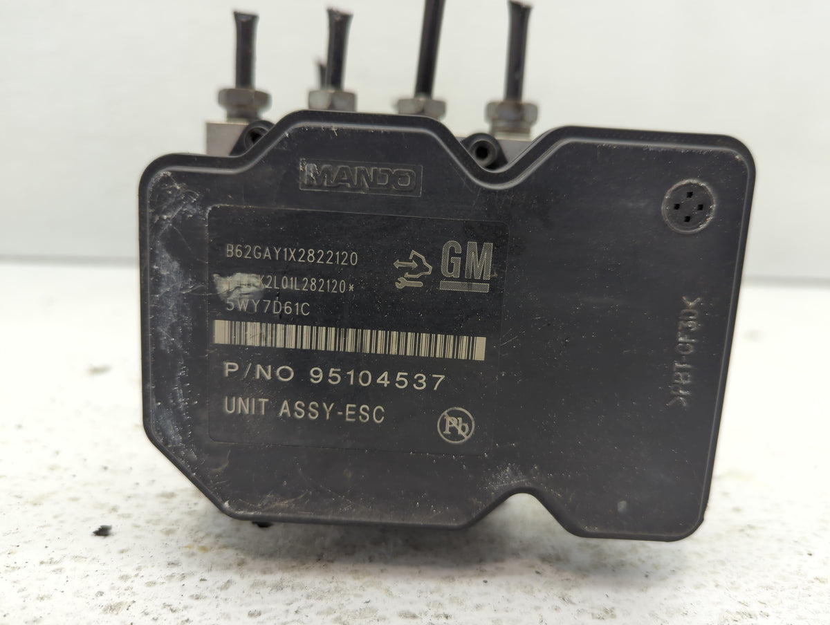 2013 Chevrolet Sonic Anti-Lock Brake ABS Pump Module Actuator OEM P/N:95104537 Fits OEM Used Auto Parts - Oemusedautoparts1.