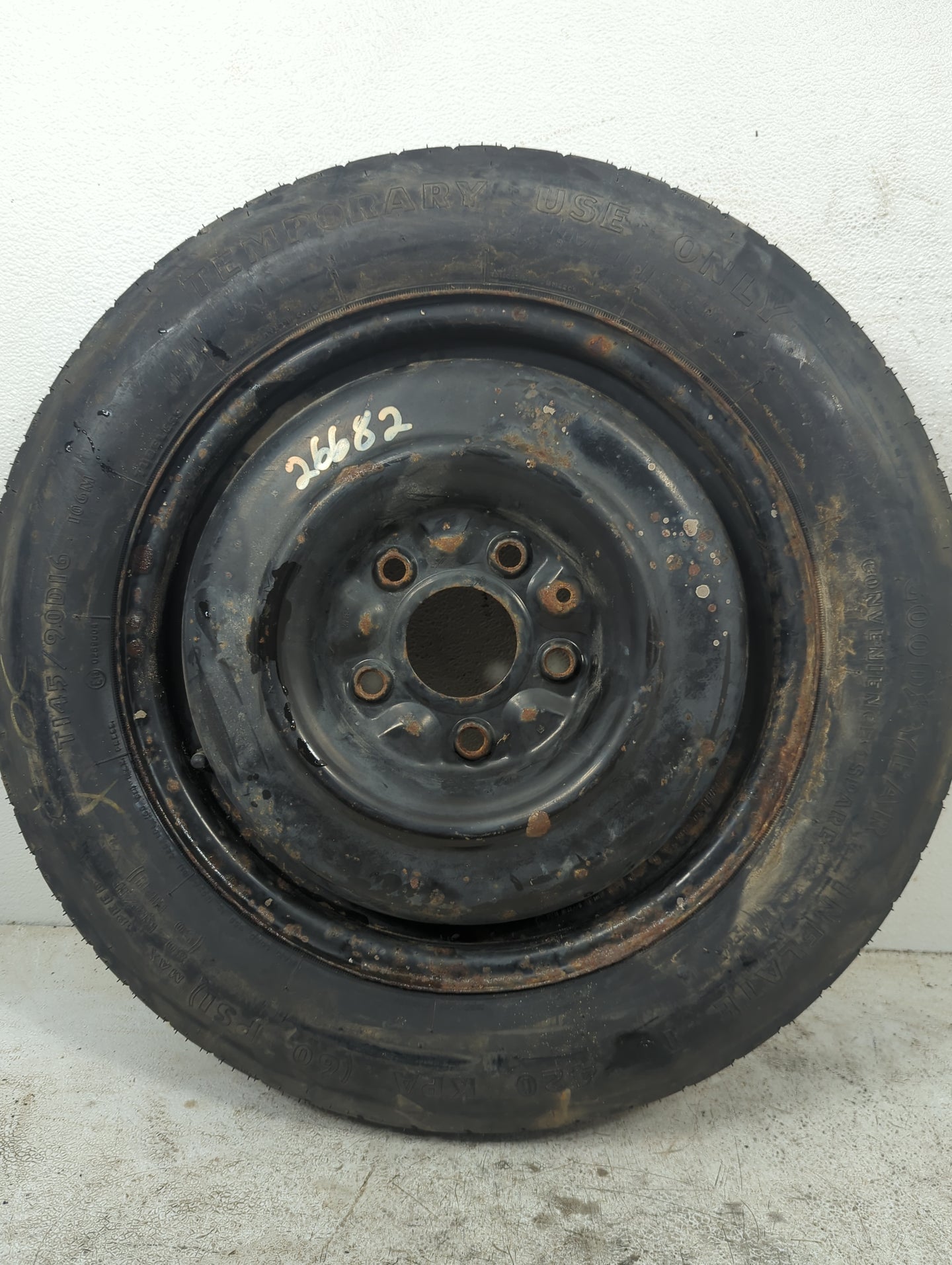 2012-2020 Chevrolet Sonic Spare Donut Tire Wheel Rim Oem 5036553 - Oemusedautoparts1.com