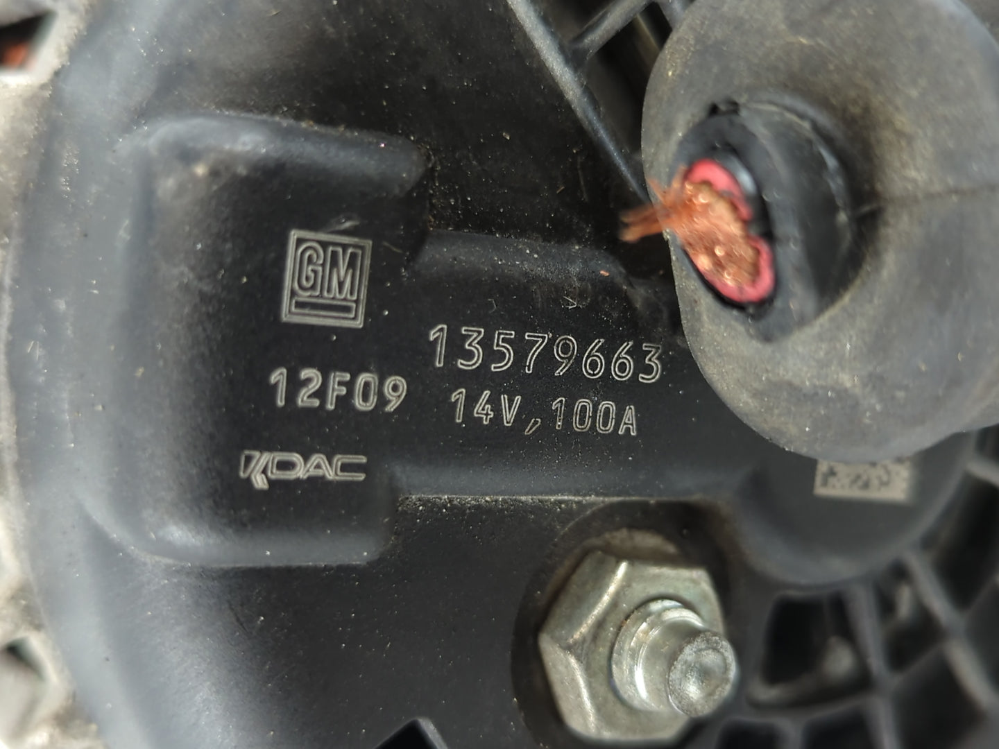 2012-2019 Chevrolet Sonic Alternator Replacement Generator Charging Assembly Engine OEM P/N:13579663 12F09 Fits OEM Used Aut