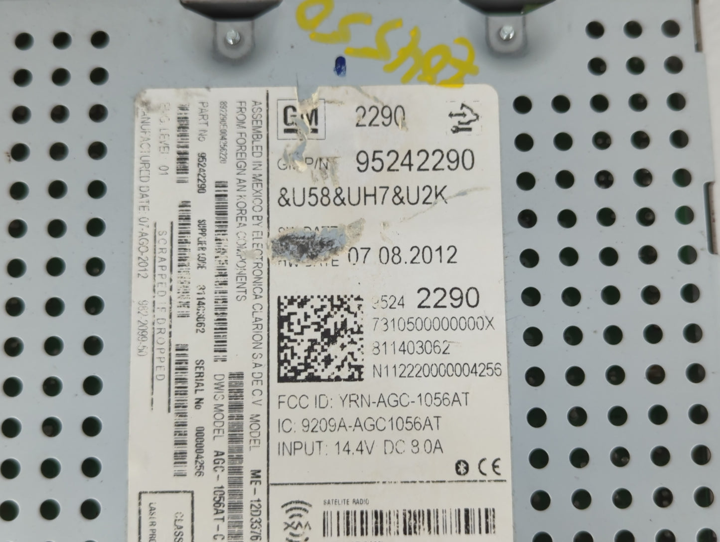 2013-2013 Chevrolet Sonic Am Fm Cd Player Radio Receiver - Oemusedautoparts1.com