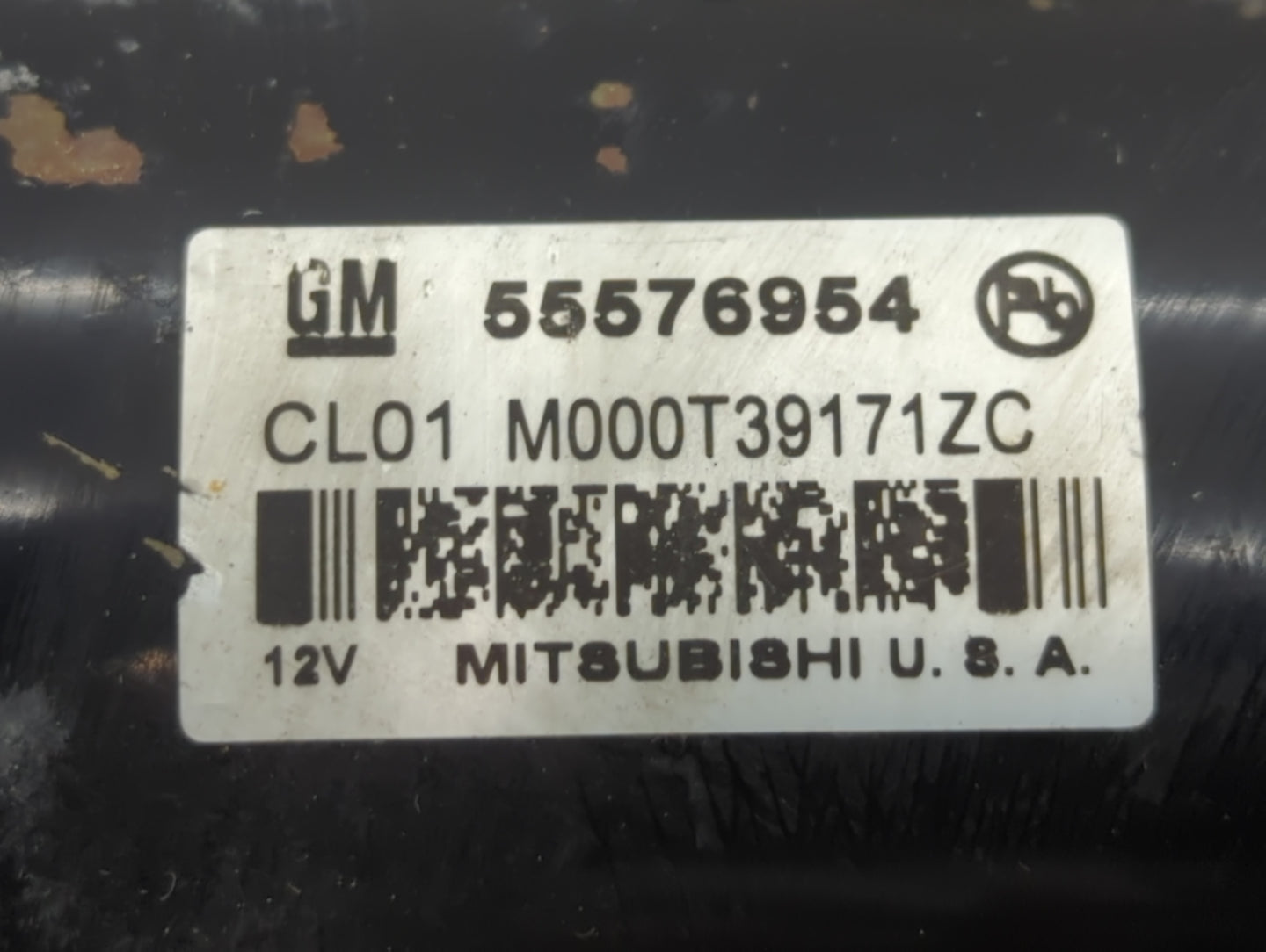 2012-2019 Chevrolet Sonic Car Starter Motor Solenoid OEM P/N:M000T39171ZC 55576954 Fits OEM Used Auto Parts - Oemusedautopar