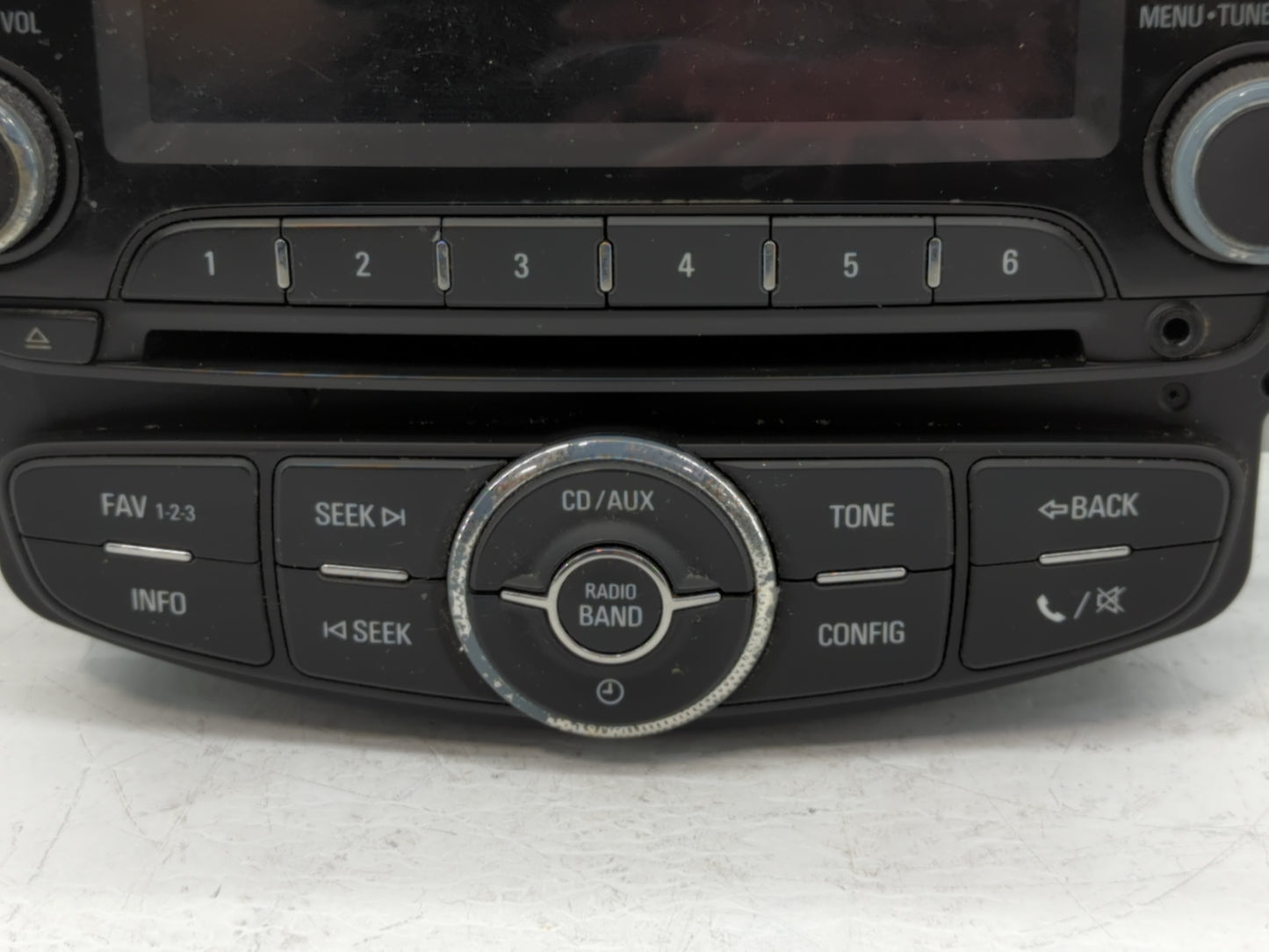2013 Chevrolet Sonic Radio AM FM Cd Player Receiver Replacement P/N:95242290 Fits OEM Used Auto Parts - Oemusedautoparts1.co