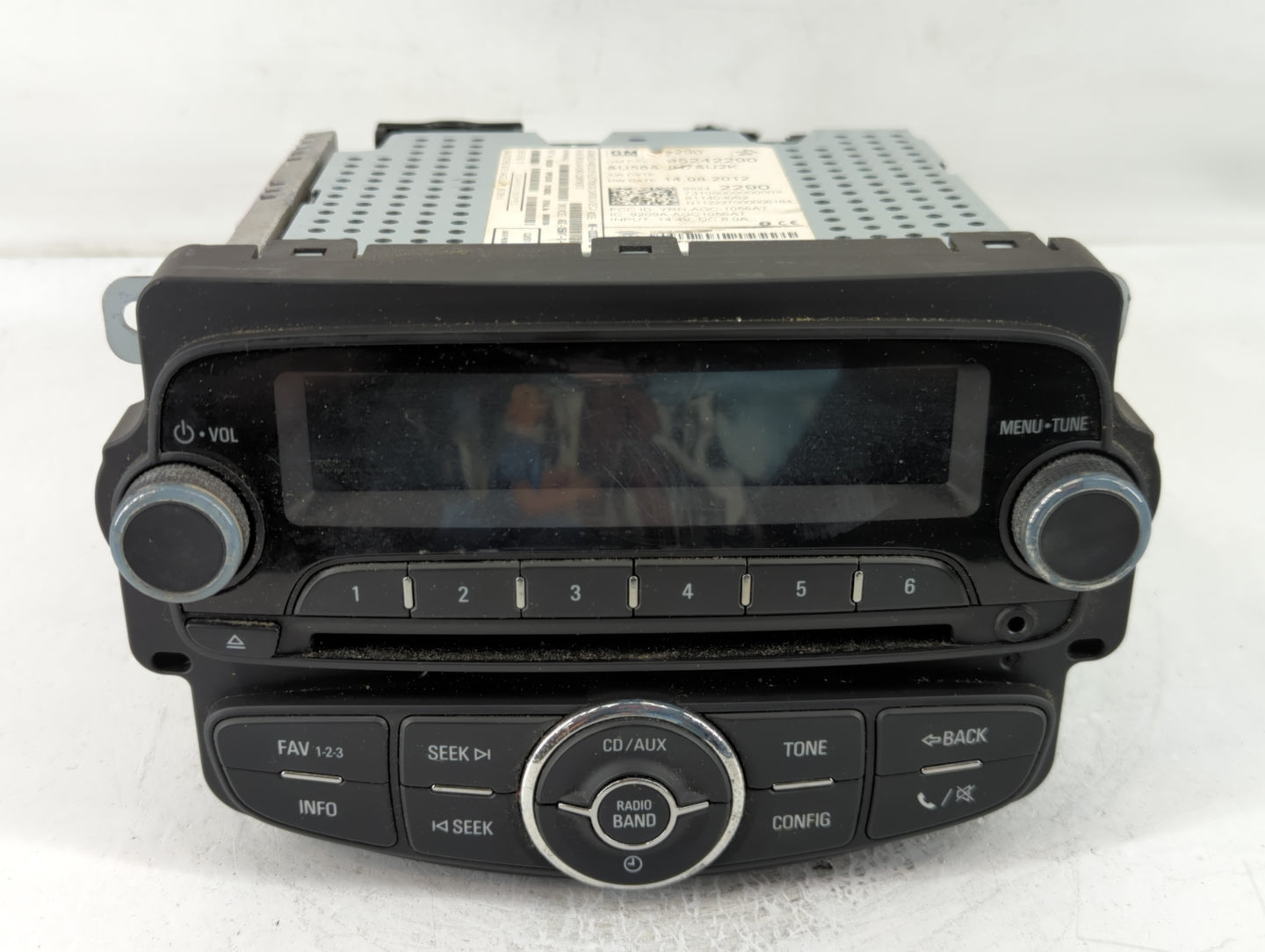 2013 Chevrolet Sonic Radio AM FM Cd Player Receiver Replacement P/N:95242290 Fits OEM Used Auto Parts - Oemusedautoparts1.co