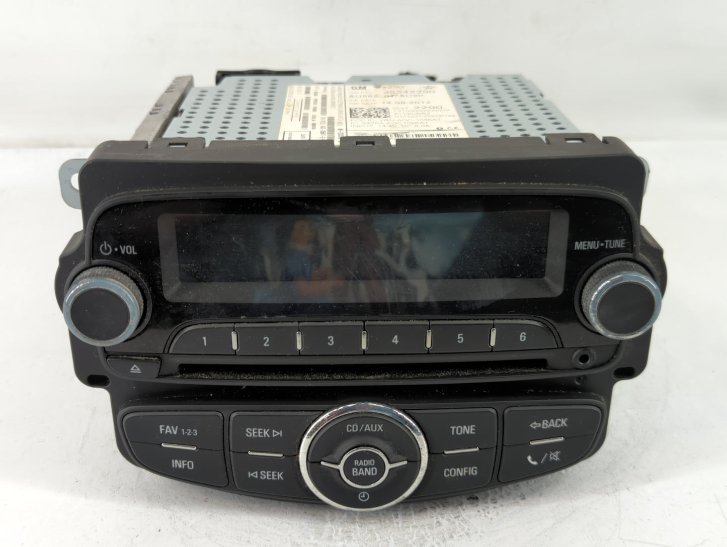 2013 Chevrolet Sonic Radio AM FM Cd Player Receiver Replacement P/N:95242290 Fits OEM Used Auto Parts - Oemusedautoparts1.co