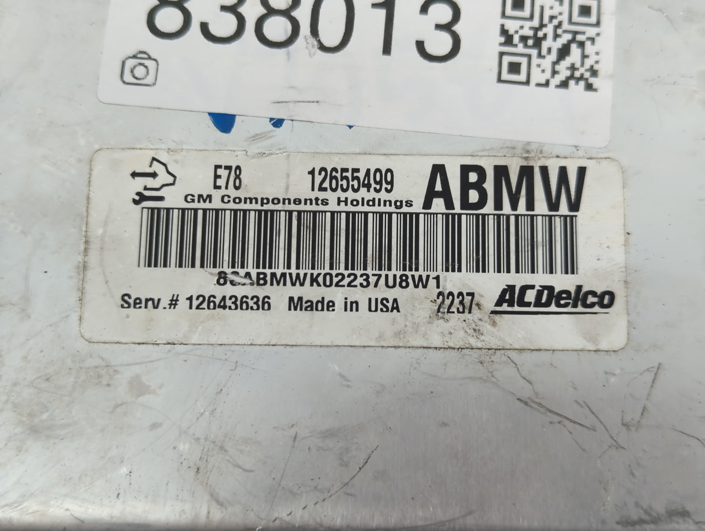 2012-2016 Chevrolet Sonic PCM Engine Control Computer ECU ECM PCU OEM P/N:12655499 Fits Fits 2011 2012 2013 2014 2015 2016 O