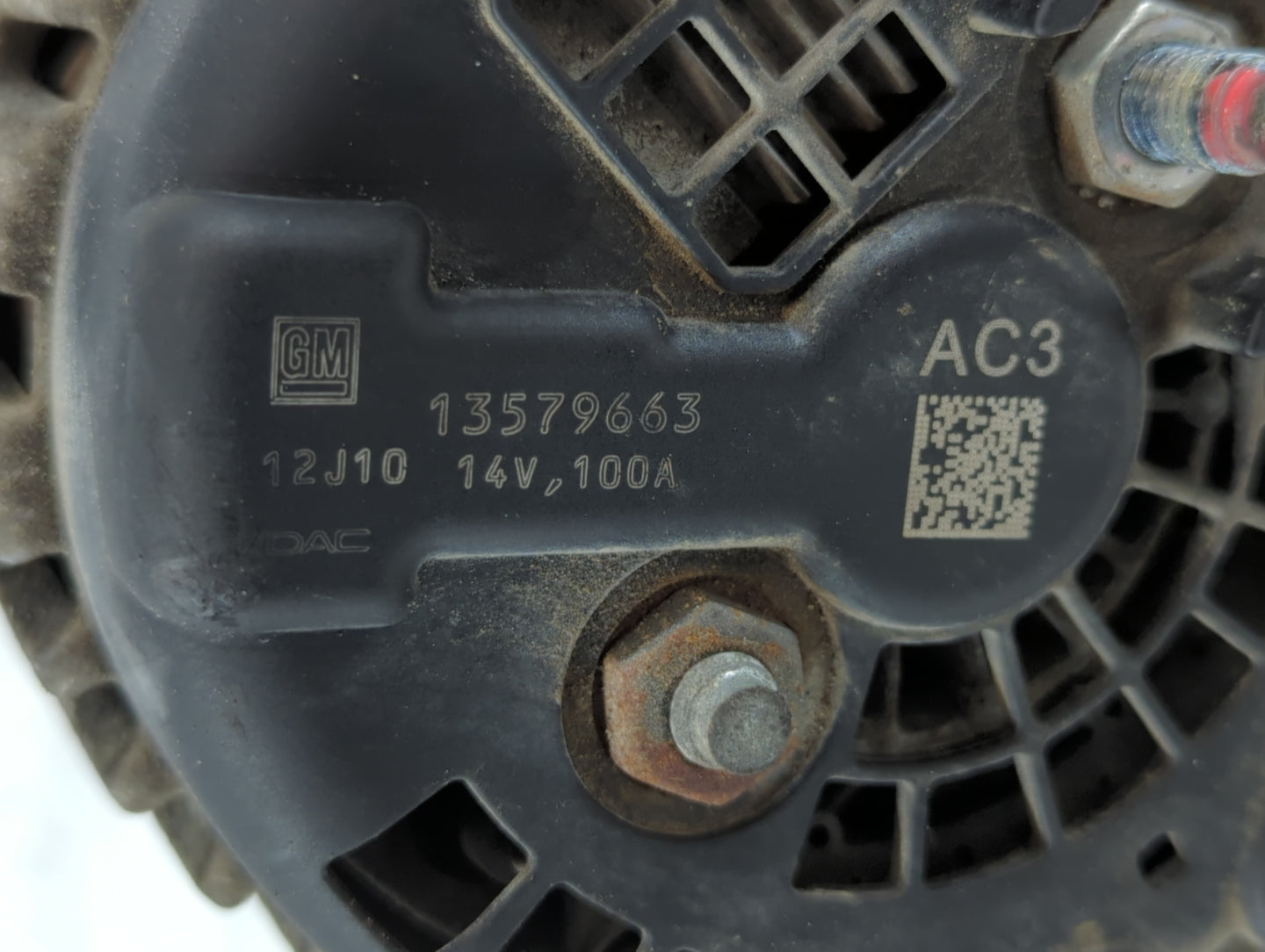 2012-2019 Chevrolet Sonic Alternator Replacement Generator Charging Assembly Engine OEM P/N:12J10 14V 100A 13579663 Fits OEM