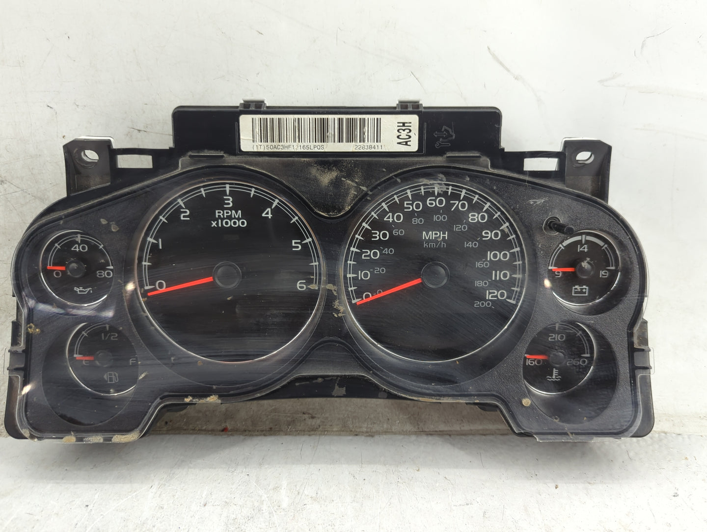 2009-2014 Chevrolet Suburban 1500 Instrument Cluster Speedometer Gauges P/N:22838411 28330570 Miles: Fits OEM Used Auto Part