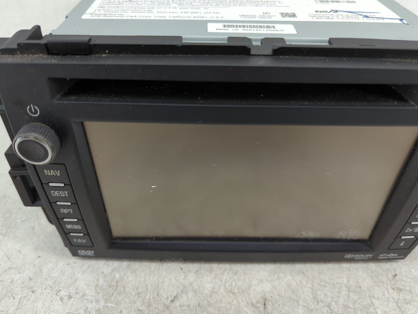 2012-2014 Chevrolet Tahoe Radio AM FM Cd Player Receiver Replacement P/N:DW468100-7430 22954632 Fits Fits 2012 2013 2014 OEM