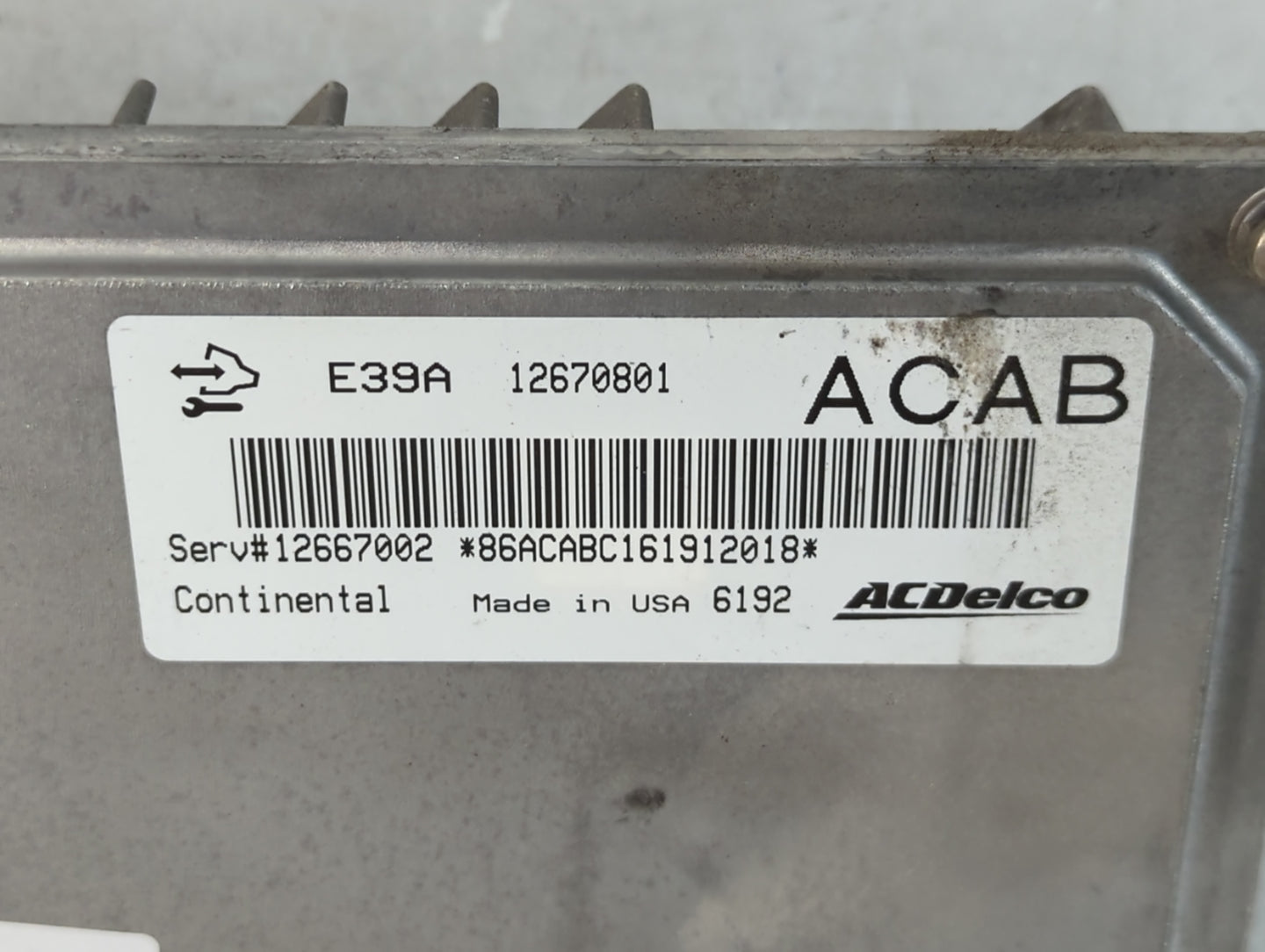 2013-2016 Chevrolet Traverse PCM Engine Control Computer ECU ECM PCU OEM P/N:12670801 Fits Fits 2013 2014 2015 2016 OEM Used