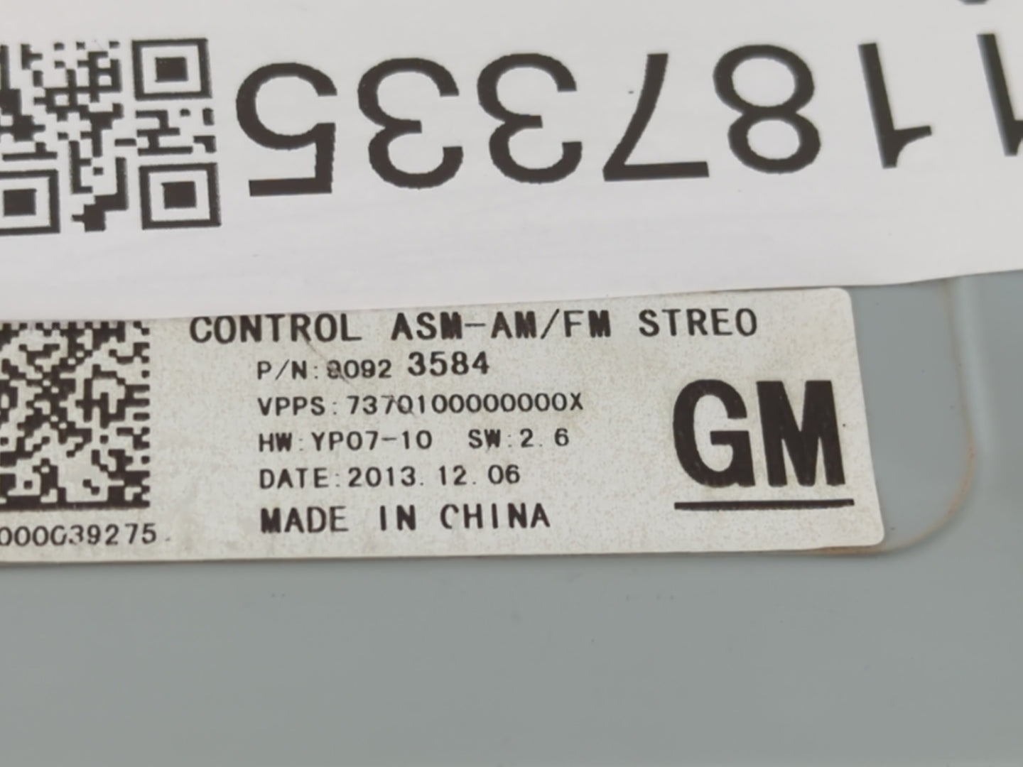 2013 Chevrolet Traverse Climate Control Module Temperature AC/Heater Replacement P/N:23120465 Fits OEM Used Auto Parts - Oem